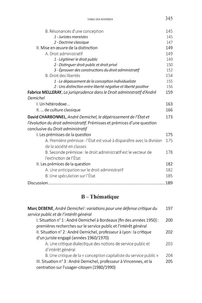 LE DROIT ADMINISTRATIF D’ANDRÉ DEMICHEL  Actes du colloque virtuel organisé les 8 et 9 avril 2021 par le CERMUD de l’ULHN sous la dir. de Léo VANIER  Préface de Francine DEMICHEL, Avant-propos de Jean-Jacques GLEIZAL  coll. Contextes. Culture du droit, t.