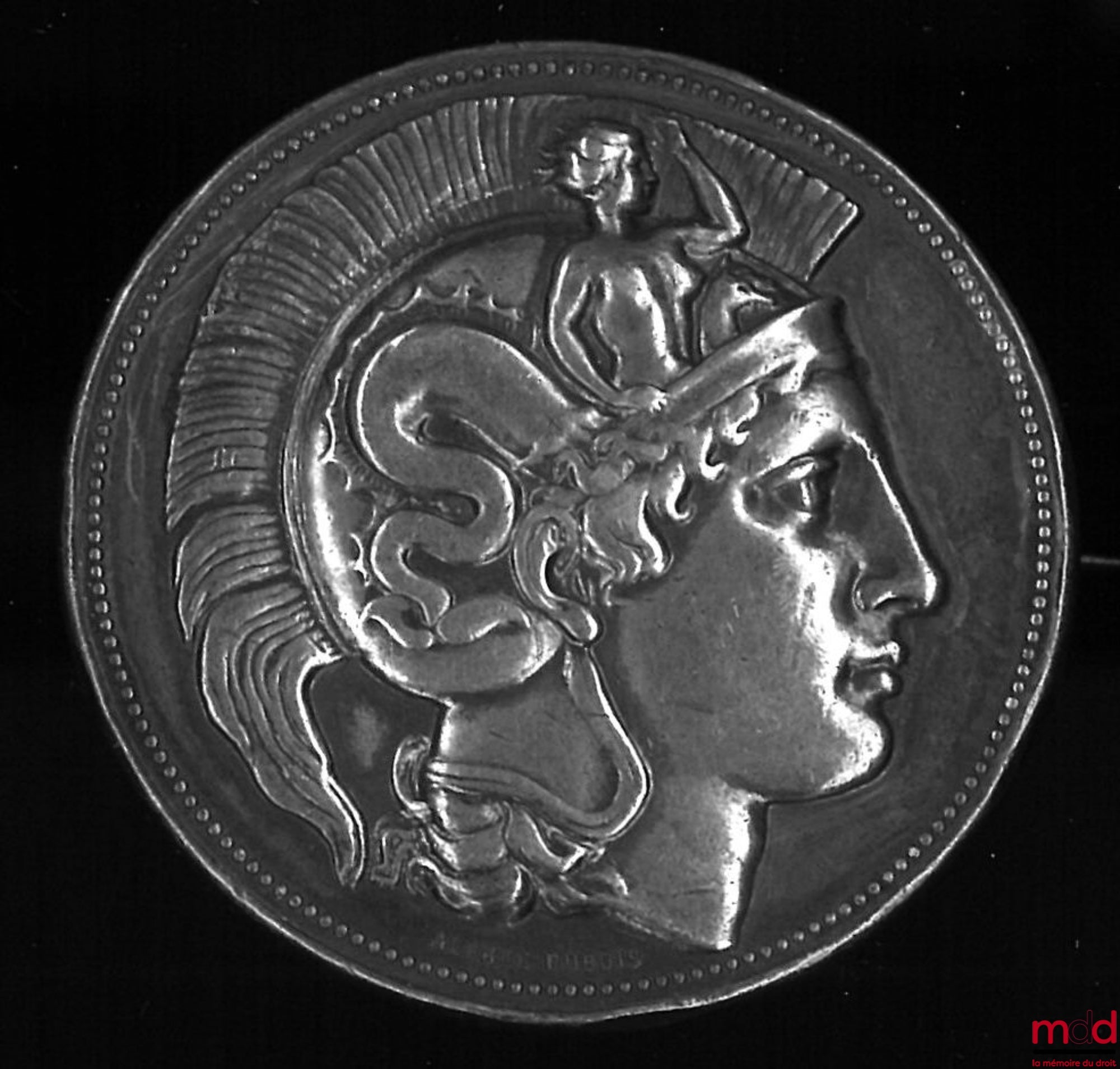 [DUBOIS (Alphée)] – MINERVE. MÉDAILLE. UNIVERSITÉ DE FRANCE – COMMISSION DES LIVRES