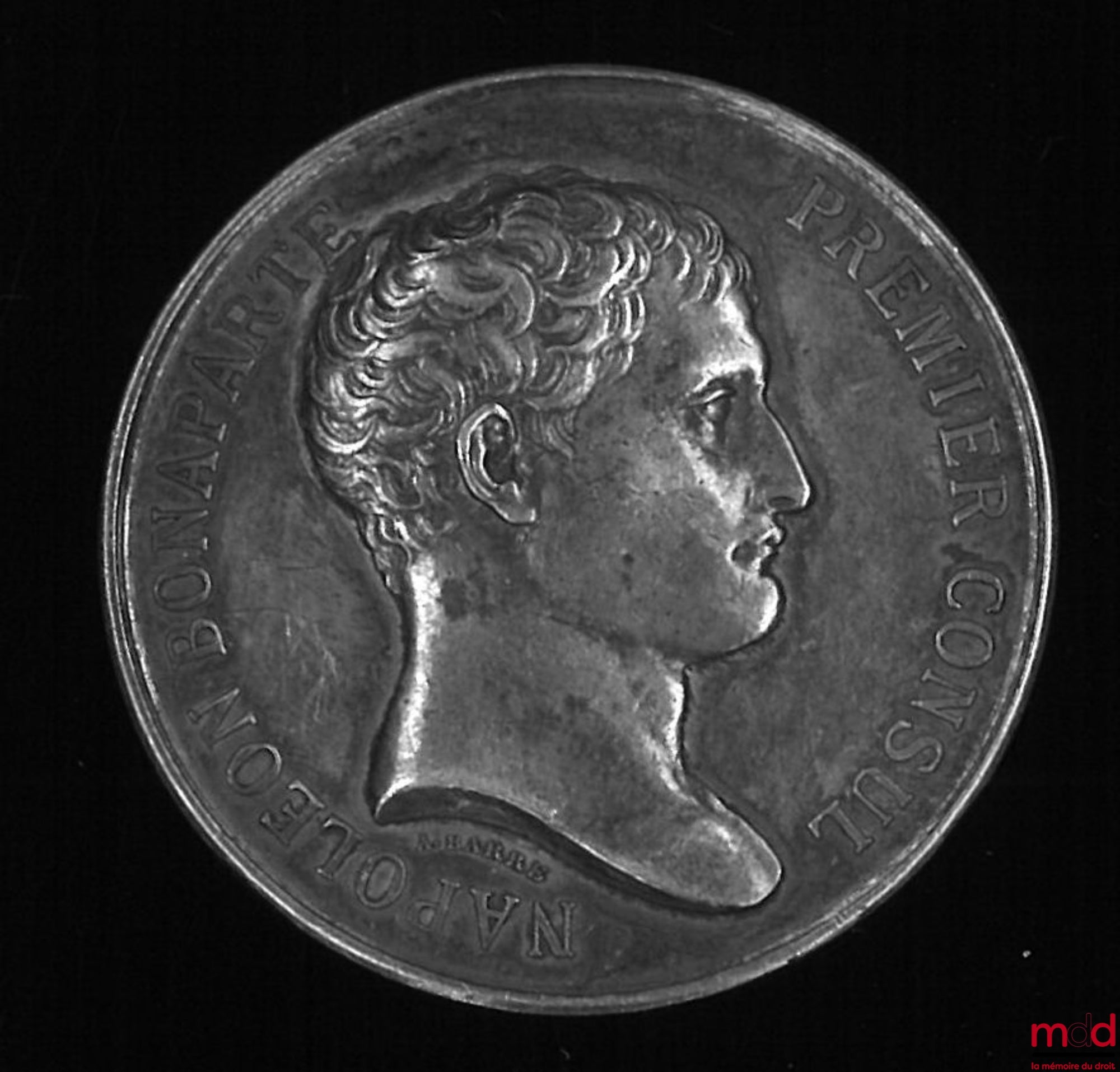 [BARRE (A.)] – NAPOLÉON BONAPARTE PREMIER CONSUL / COMITÉ DES NOTAIRES DES DÉPARTEMENTS, Loi du XXV ventose An XI, Chambre des Notaires, Jeton de présence des Notaires