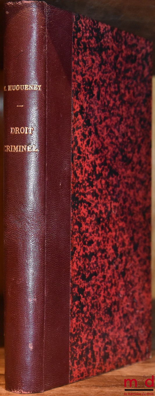 HUGUENEY (Louis) – WRITTEN EXAMS IN CRIMINAL LAW, 2nd year 1942-1943