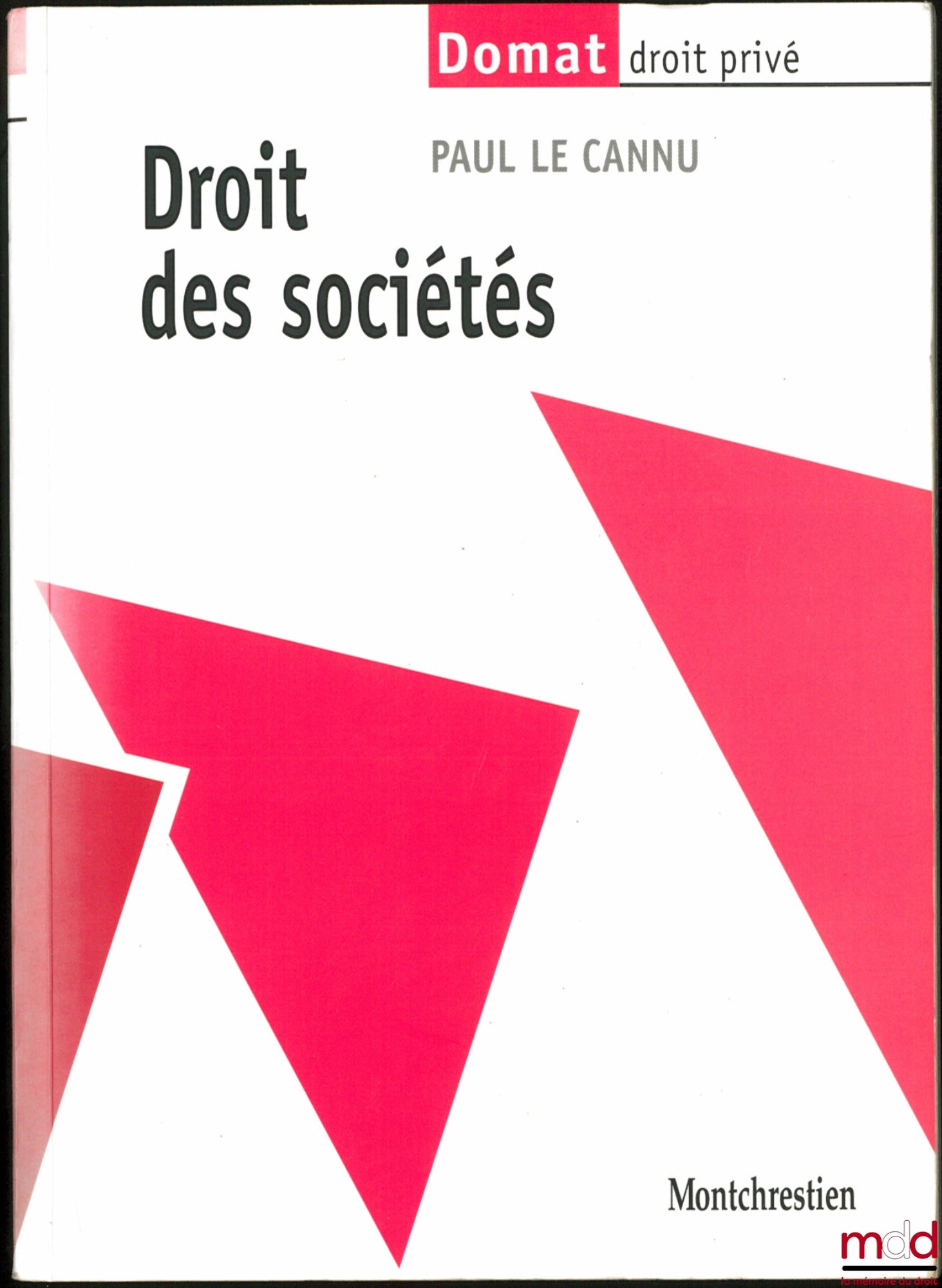 LE CANNU (Paul) – COMPANY LAW, Domat private law collection