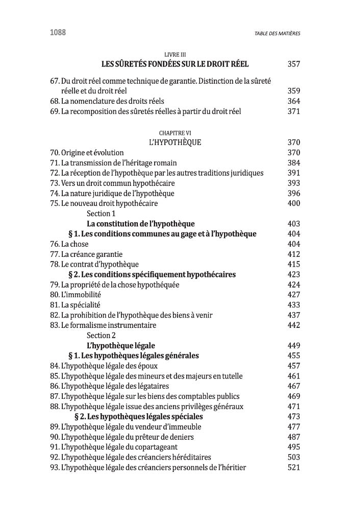 ZENATI-CASTAING (Frédéric) – SÛRETÉS RÉELLES  Droit commun Addendum : mise à jour suite à l’Ordonnance n° 2024‐562 du 19 juin 2024 modifiant et codifiant le droit de la publicité foncière