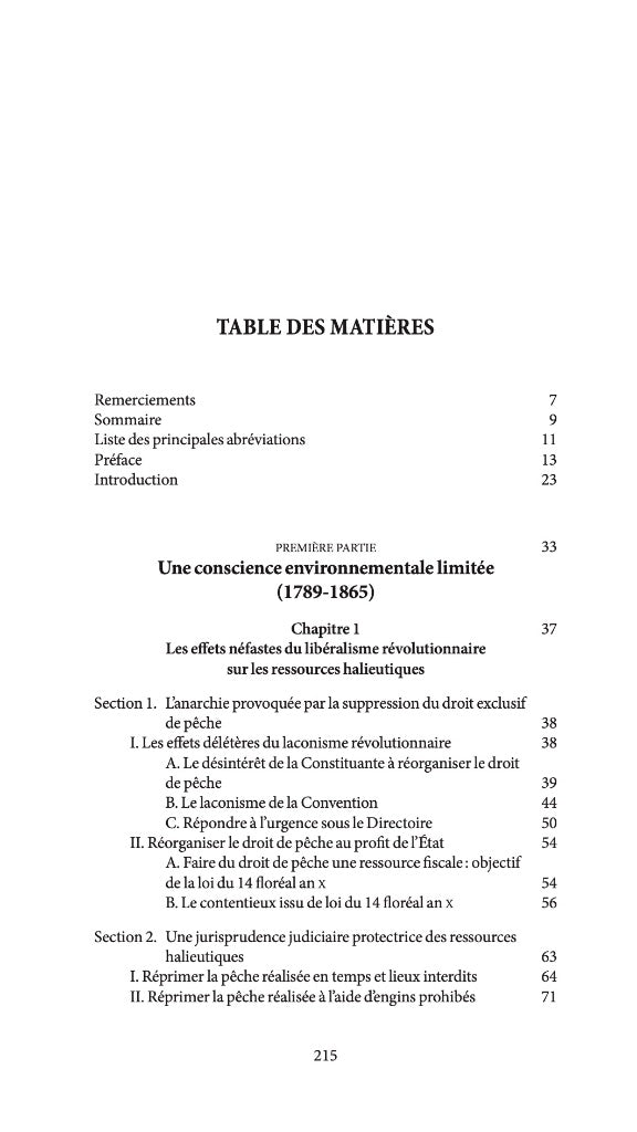 D’INCAU (Nicolas) – LE DROIT RELATIF À LA PÊCHE FLUVIALE EN FRANCE (1789-1897).  Pour une histoire du droit de l’environnement   Préface de Grégoire Bigot