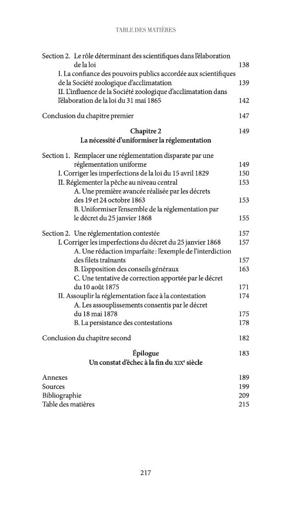 D’INCAU (Nicolas) – LE DROIT RELATIF À LA PÊCHE FLUVIALE EN FRANCE (1789-1897).  Pour une histoire du droit de l’environnement   Préface de Grégoire Bigot