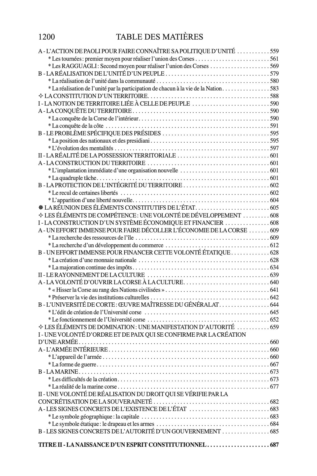 AVON-SOLETTI (Marie-Thérèse) – LA CORSE ET PASCAL PAOLI,  Essai sur la Constitution de la Corse,  Nouvelle édition revue et augmentée