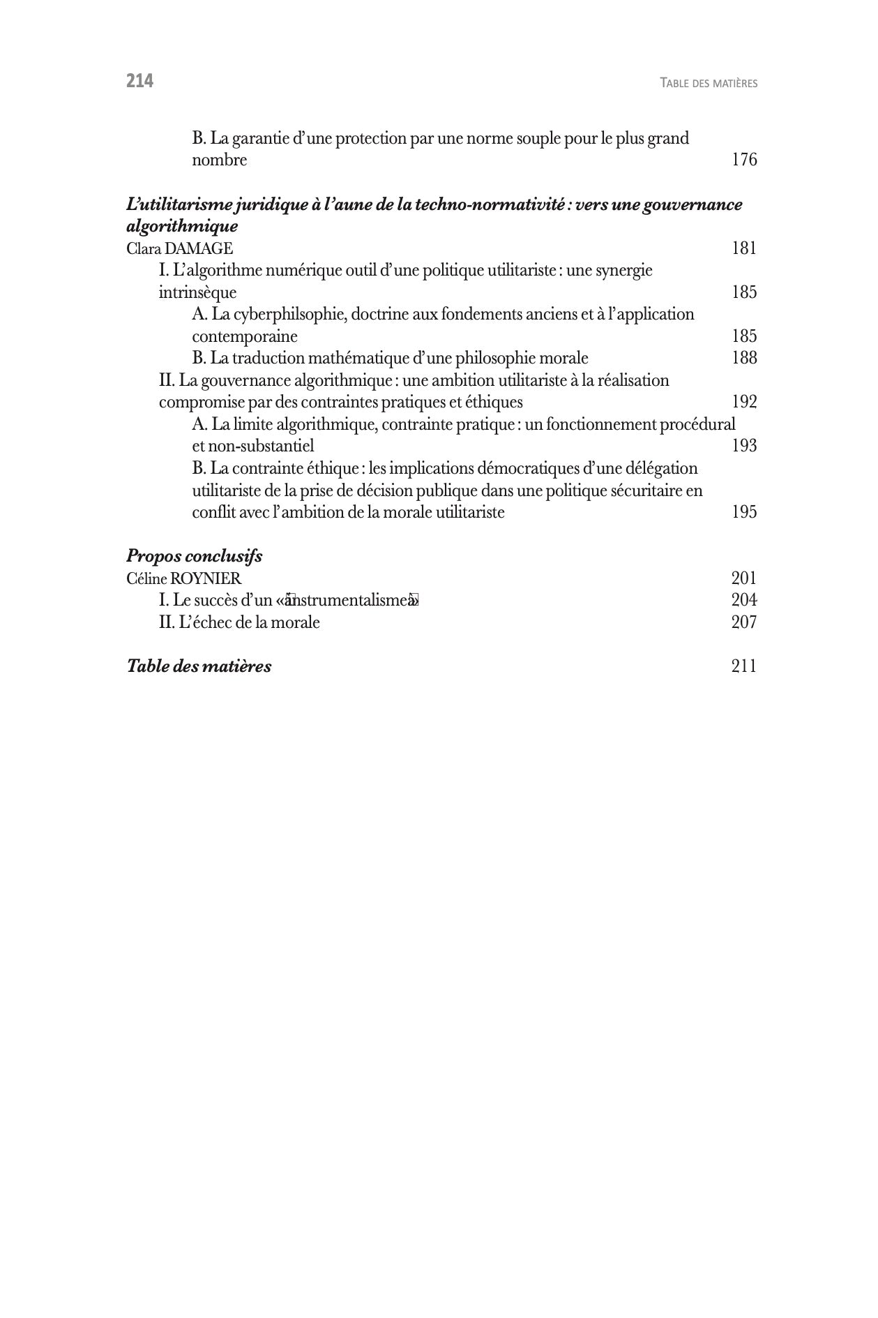 L’UTILITARISME JURIDIQUE  sous la direction de Alicia MONNEHAY et Ludovic RISSELIN   Avant-propos de Emmanuelle DE CHAMPS ; Propos conclusifs de Céline ROYNIER   Actes du colloque de la jeune recherche organisé le jeudi 7 septembre 2023 à CY Cergy Paris U