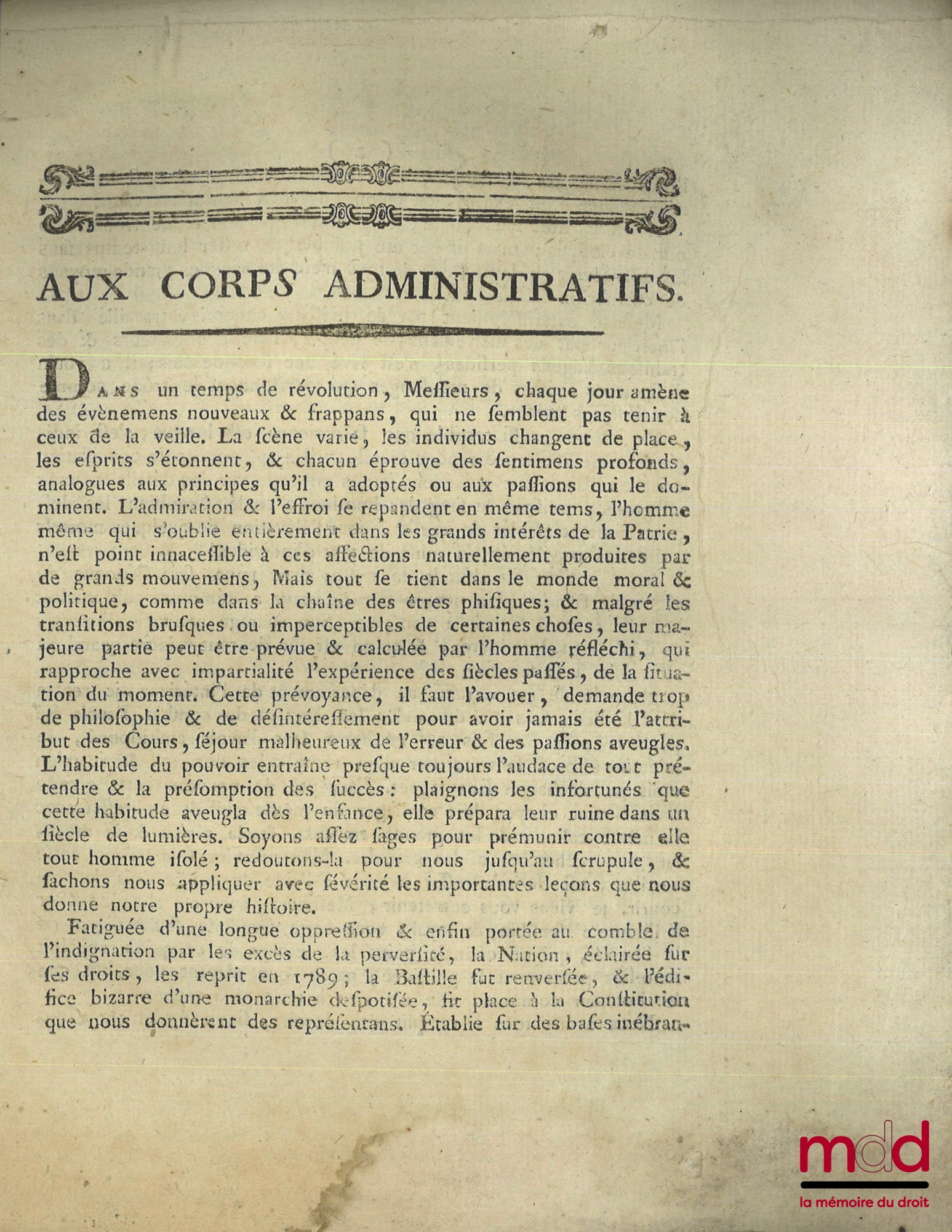 ENSEMBLE DE 30 BULLETINS DES LOIS, DÉCRETS ET PROCLAMATIONS : - Loi relative aux troubles survenus dans la ville de Douay, Paris, 19 mars 1791, (4 p.) ; - Loi qui détermine les cas où le Roi sera censé avoir abdiqué la Couronne, & pourra être poursuivi co