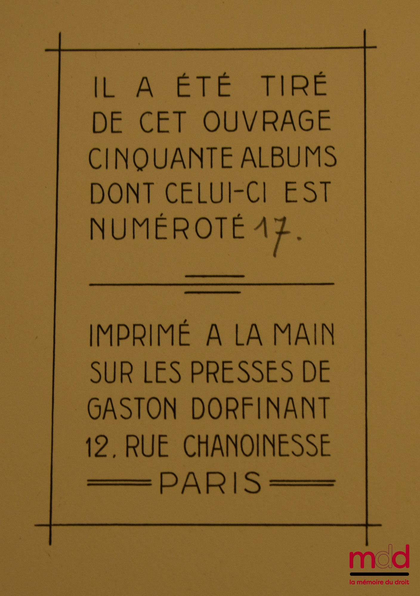 HANNY (L.) – AU PALAIS, 12 lithographies originales en portefeuille tirées à cinquante exemplaires, toutes les planches sont signées par l’artiste