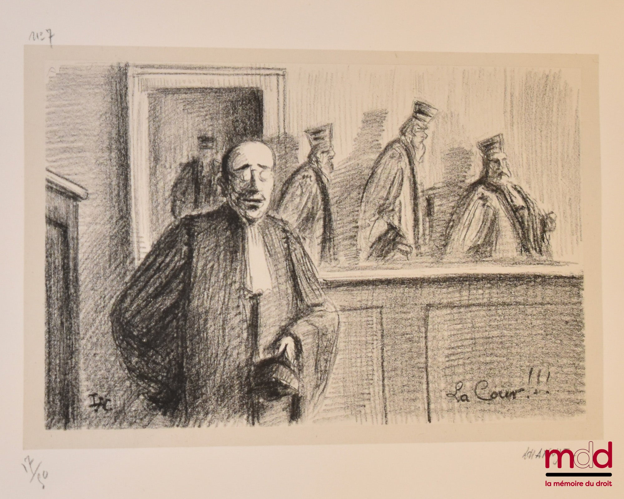 HANNY (L.) – AU PALAIS, 12 lithographies originales en portefeuille tirées à cinquante exemplaires, toutes les planches sont signées par l’artiste