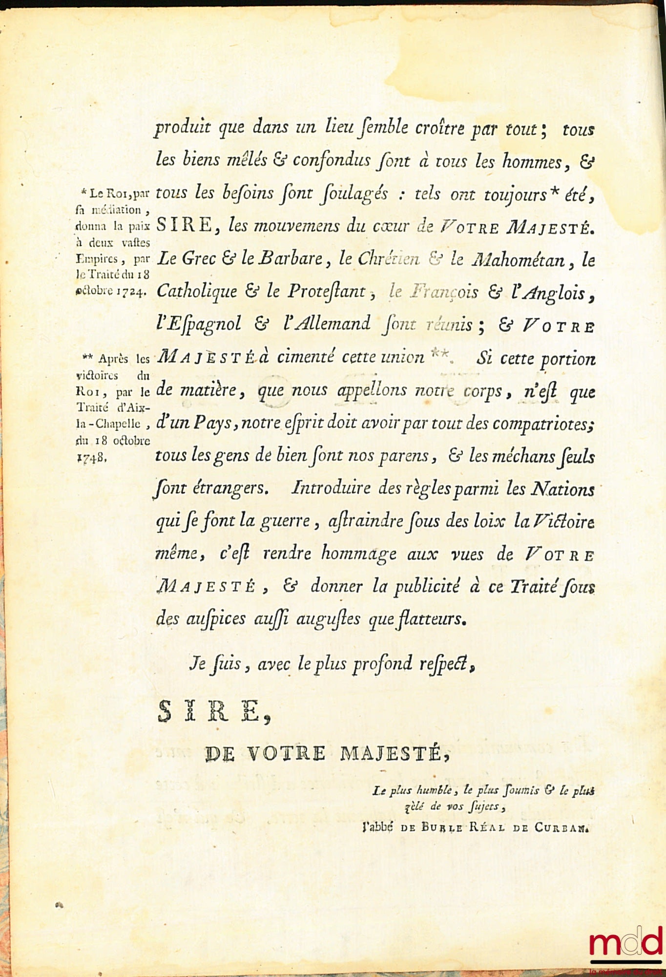 RÉAL DE CURBAN, (Gaspard de) – LA SCIENCE DU GOUVERNEMENT, Ouvrage de Morale, de Droit, et de Politique, qui contient les principes du commandement & de l’obéissance ; où l’on réduit toutes les matières de Gouvernement en un corps unique, entier dans chac