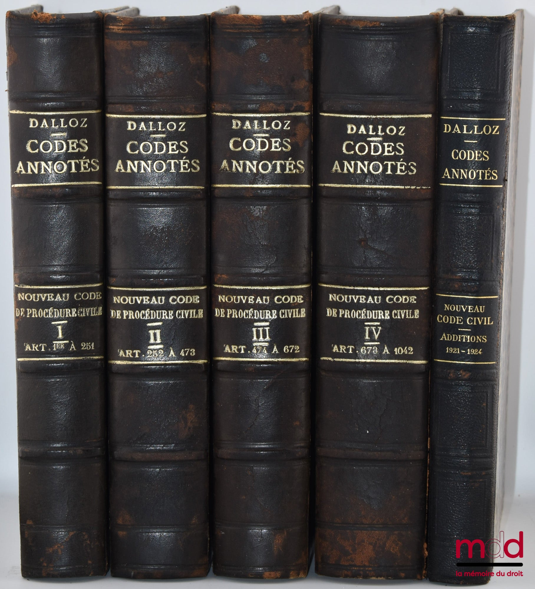 [Codes annotés Dalloz] – NOUVEAU CODE DE PROCÉDURE CIVILE annoté et expliqué d’après la jurisprudence et la doctrine, publié sous la direction de MM. Gaston GRIOLET et Charles VERGÉ, Codes Annotés, Jurisprudence Générale Dalloz ; ADDITIONS (1er octobre 19