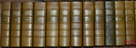 [RTDE] – REVUE TRIMESTRIELLE DE DROIT EUROPÉEN fondée par Roger Houin et Claude-Albert Colliard, publiée avec le concours du C.N.R.S., de 1965 à 2000 [complet]