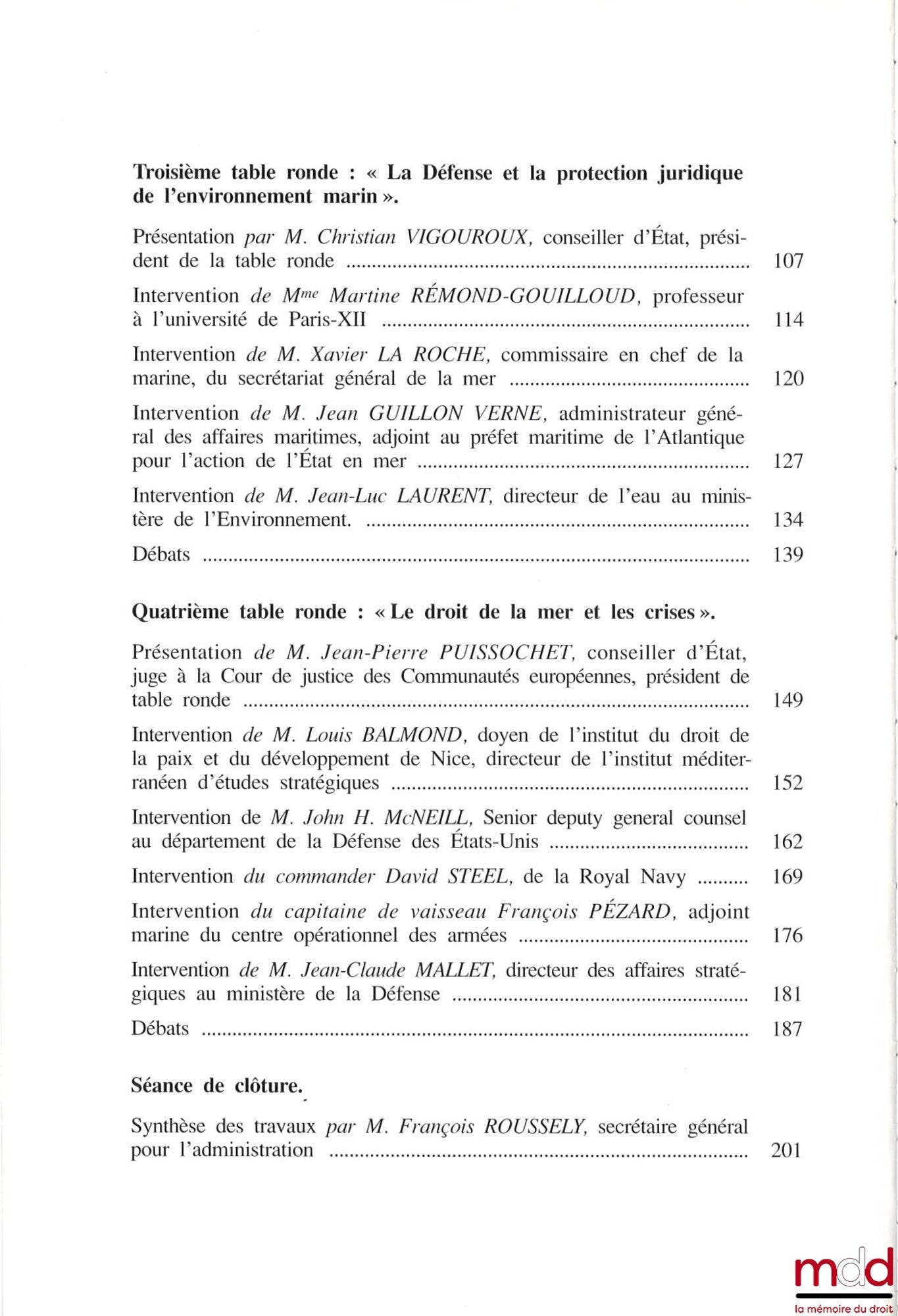 [Colloque] – DROITS MARITIMES ET DÉFENSE, Actes du colloque des 28 et 29 mars 1966