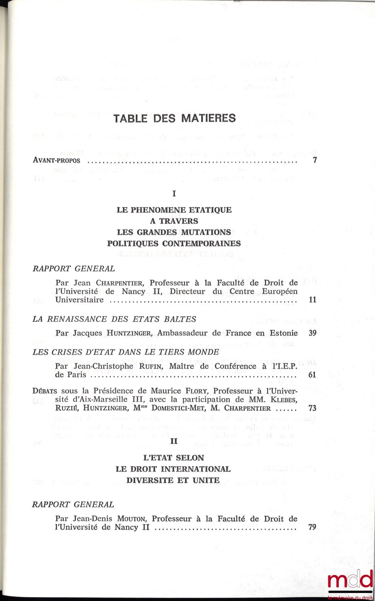 [Colloque - SFDI] – L’ÉTAT SOUVERAIN À L’AUBE DU XXIème SIÈCLE, Colloque de Nancy (3-5 juin 1993), coll. de la Société Française pour le Droit International dans le cadre du GERSE et du CERDIP à la Faculté de droit et des sc. éco. de Nancy
