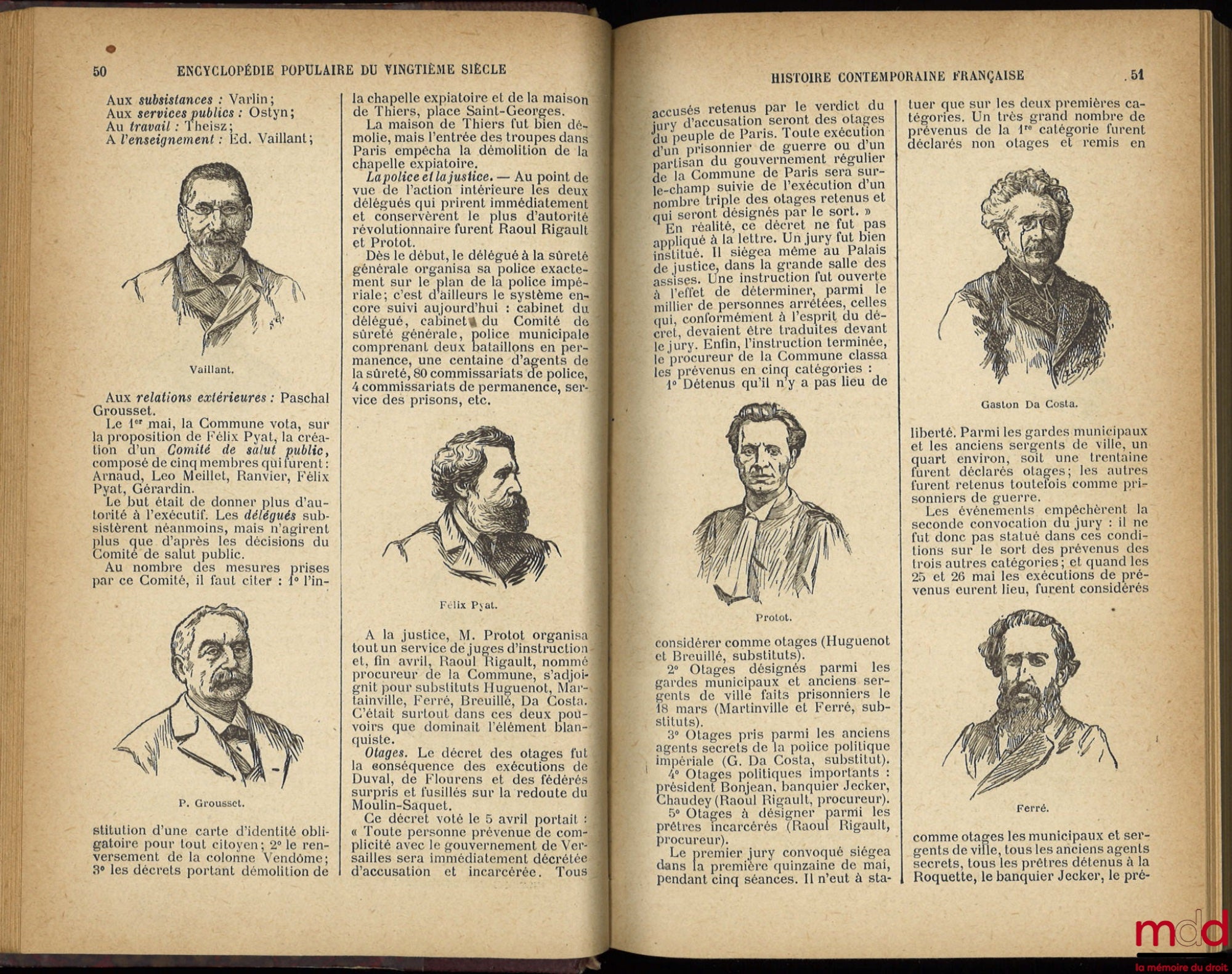 [Collectif] – HISTOIRE CONTEMPORAINE FRANÇAISE (1871-1900), Encyclopédie populaire illustrée du vingtième siècle ; LE SOCIALISME, avec un SUPPLÉMENT de janvier 1901 concernant les Congrès socialiste international et national de 1900