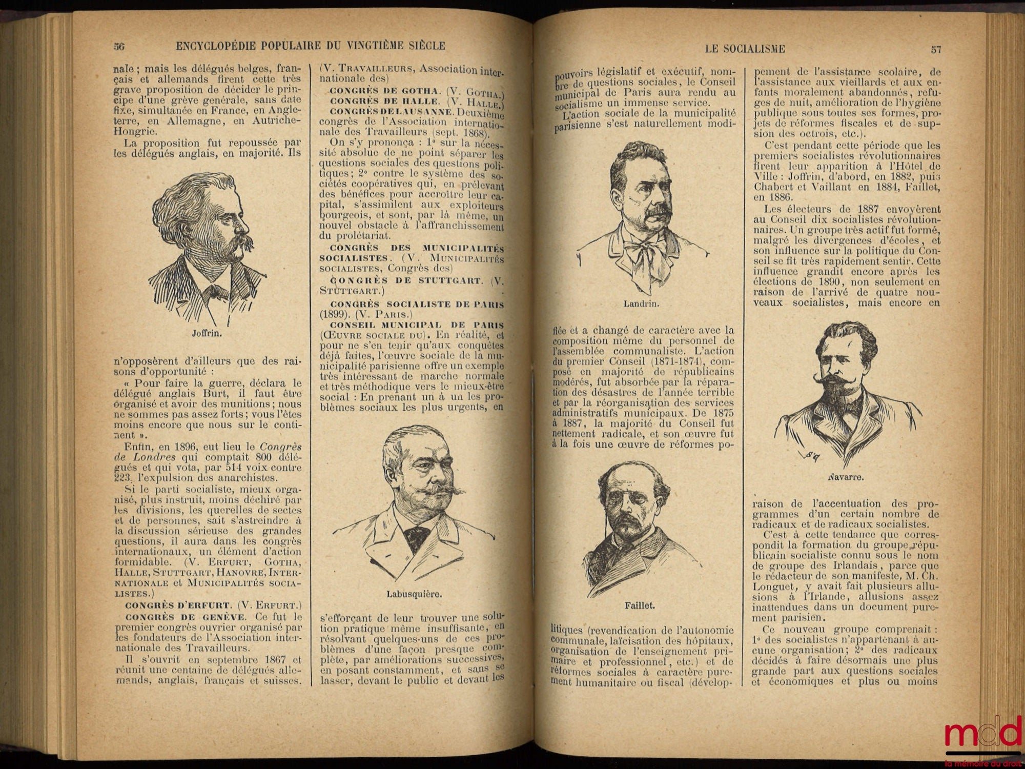[Collectif] – HISTOIRE CONTEMPORAINE FRANÇAISE (1871-1900), Encyclopédie populaire illustrée du vingtième siècle ; LE SOCIALISME, avec un SUPPLÉMENT de janvier 1901 concernant les Congrès socialiste international et national de 1900