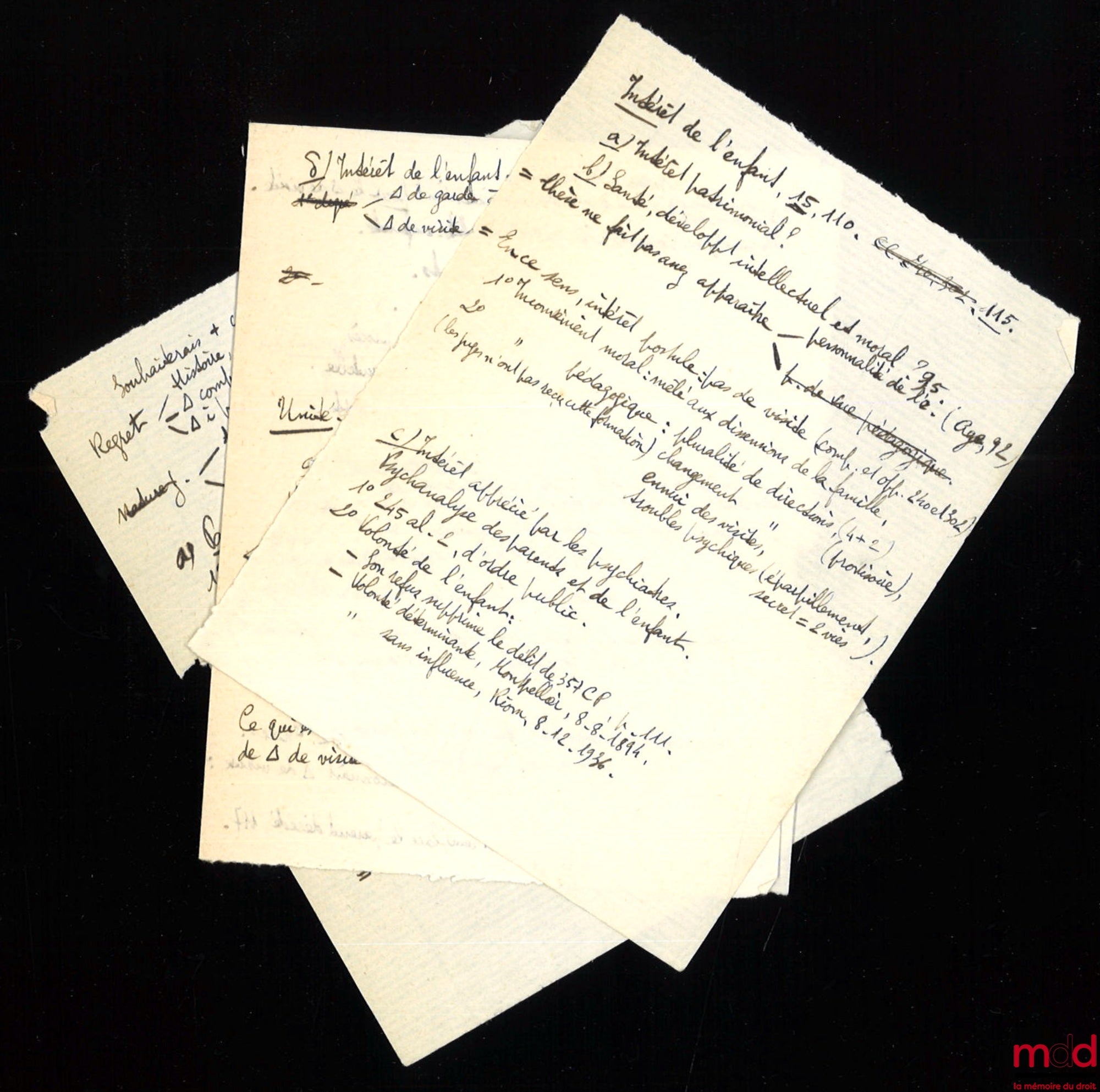 GASTON (Loïc) – ESSAI SUR LE DROIT DE VISITE SOUS LA PUISSANCE PATERNELLE, Thèse pour le doctorat présentée et soutenue le 3 février 1941 dans la salle des Actes publics de la Faculté, Président : M. Savatier ; Suffragants : M. Carbonnier, M. Lebrun