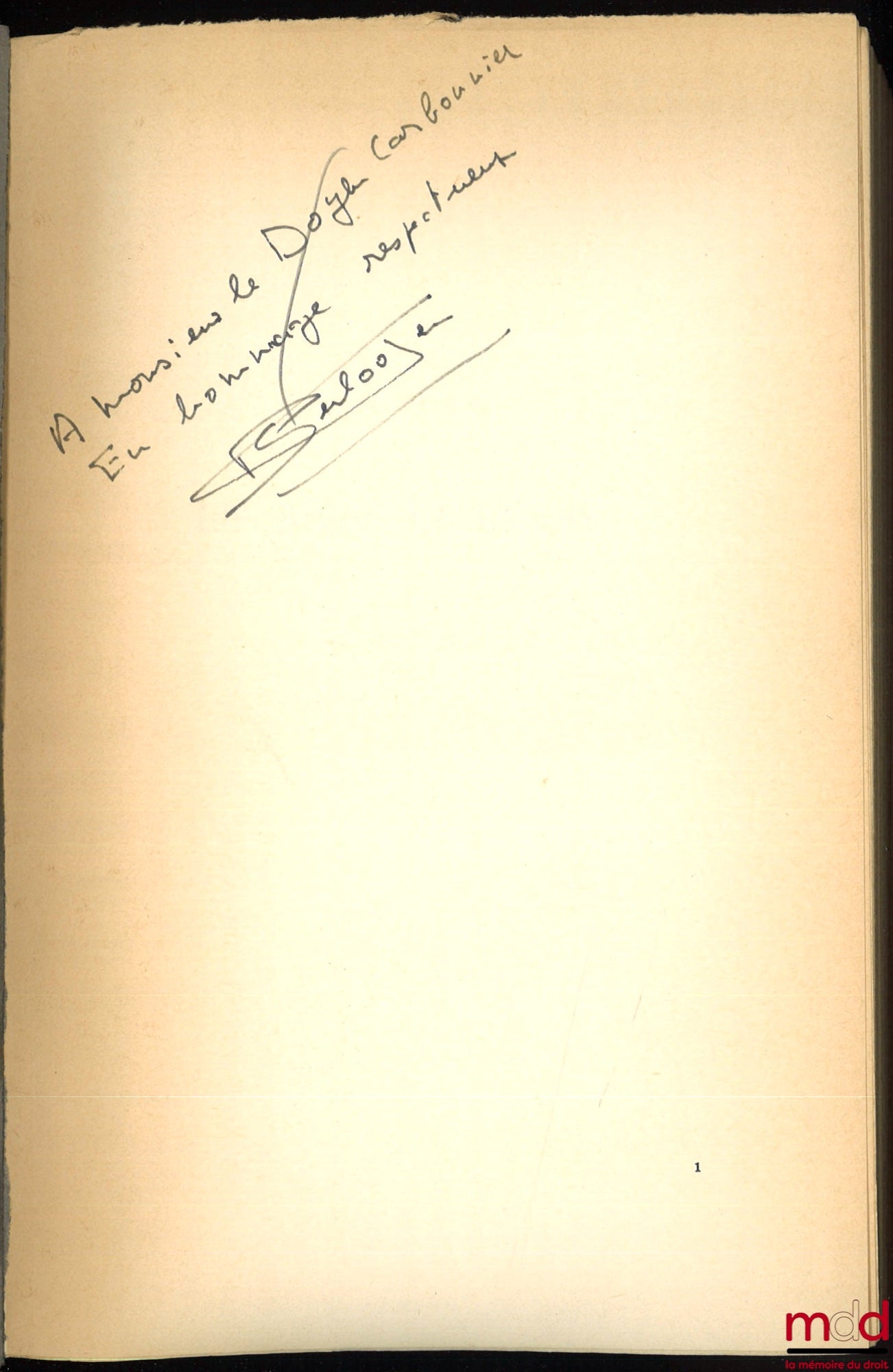 SERLOOTEN (Patrick) – RESERVED PROPERTY, Preface by Pierre Hébraud, Private Law Library, vol. CXXV