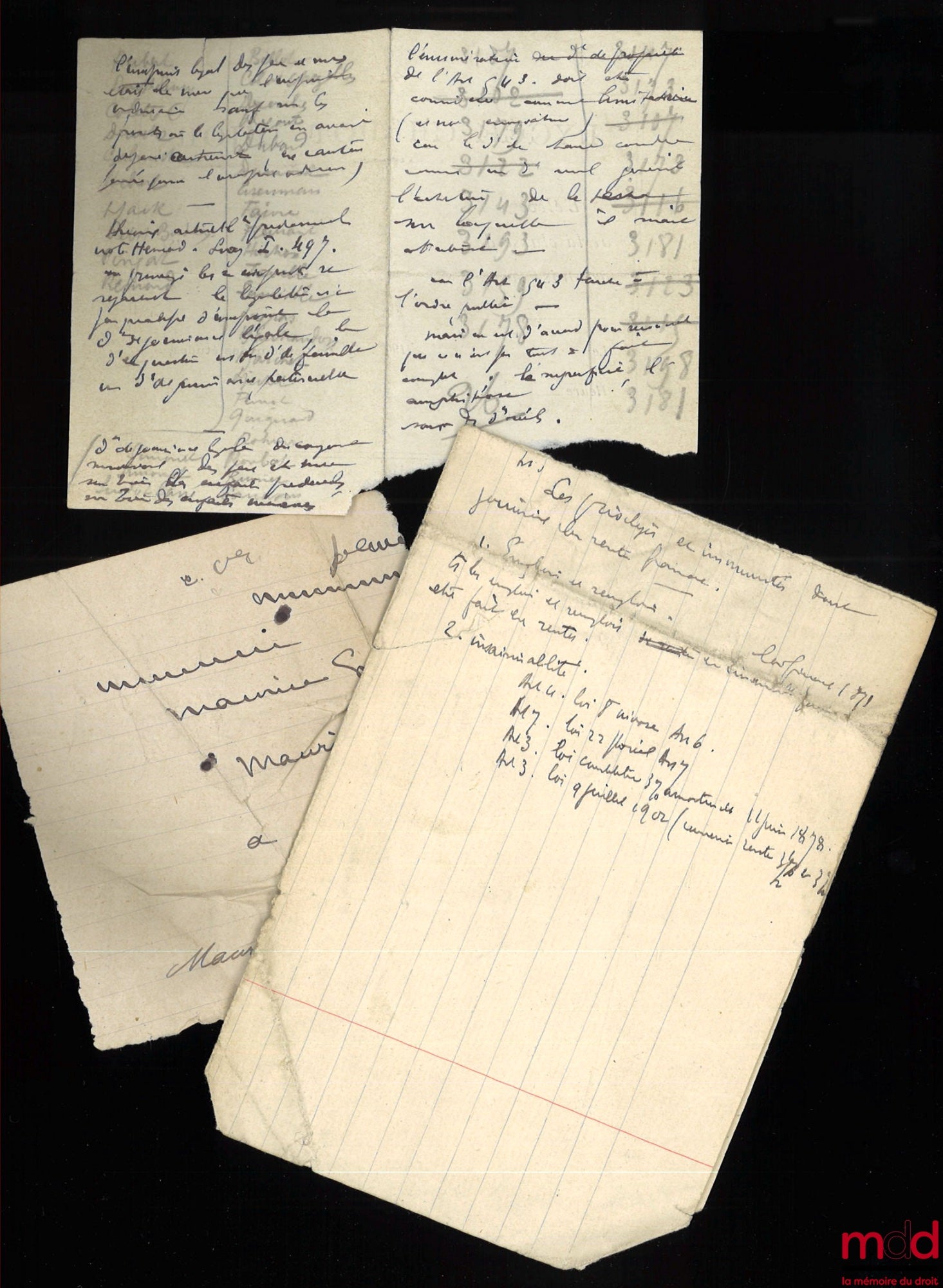 PLANIOL (Marcel) – TRAITÉ ÉLÉMENTAIRE DE DROIT CIVIL, 4ème éd. ; t. I : Principes généraux - Les Personnes - La Famille - Les Incapables - Les Biens ; t. II : Les Preuves - Théorie générale des obligations - Les Contrats - Privilèges et hypothèques ; t. I