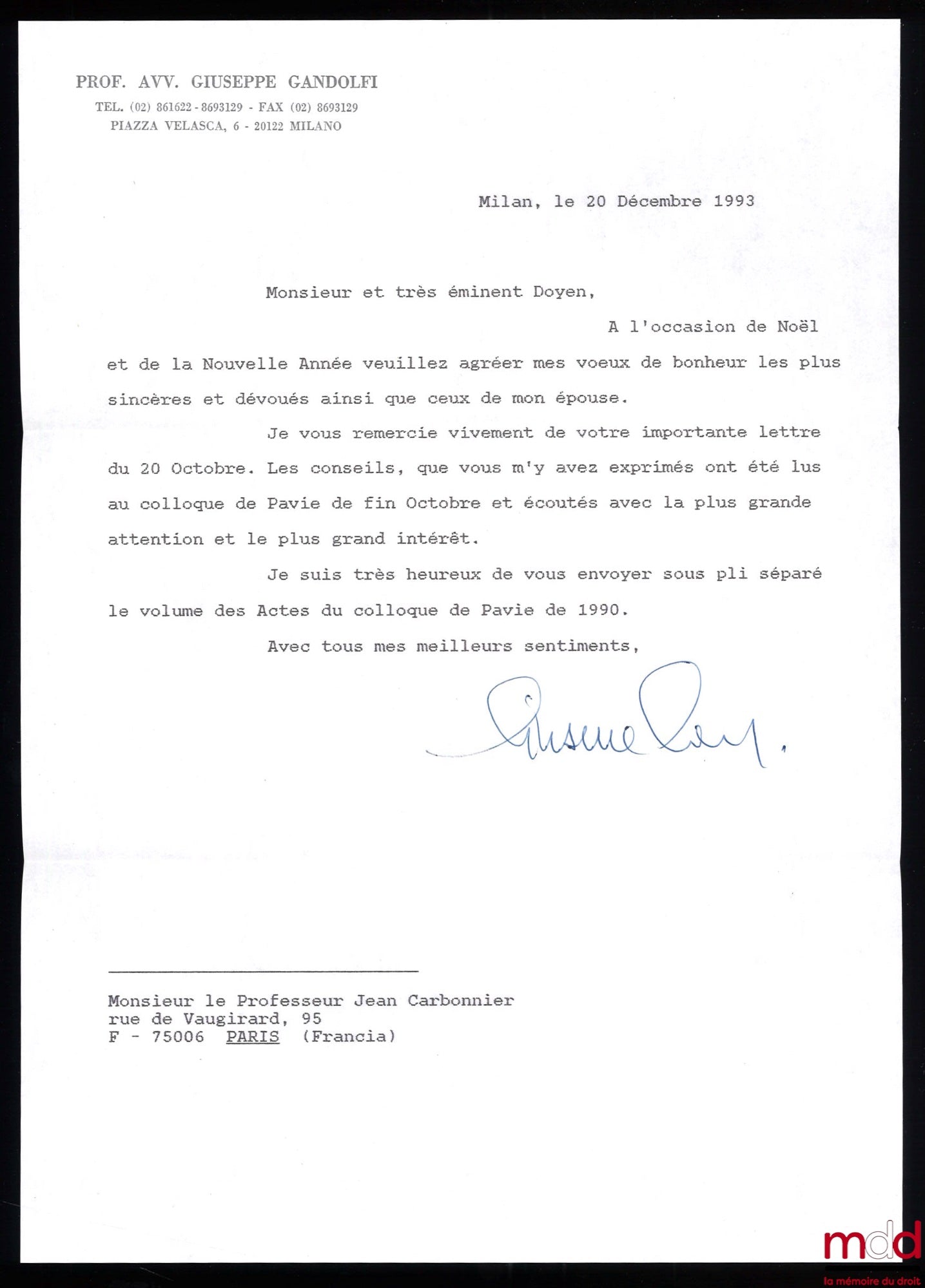 [Collectif] – INCONTRO DI STUDIO SU IL FUTURO CODICE EUROPEO DEI CONTRATTI, Pavia, 20-21 ottobre 1990, sous la direction de Peter Stein, Università di Pavia, Studi sulla fenomenologia negoziale nell’area europea, t. 4