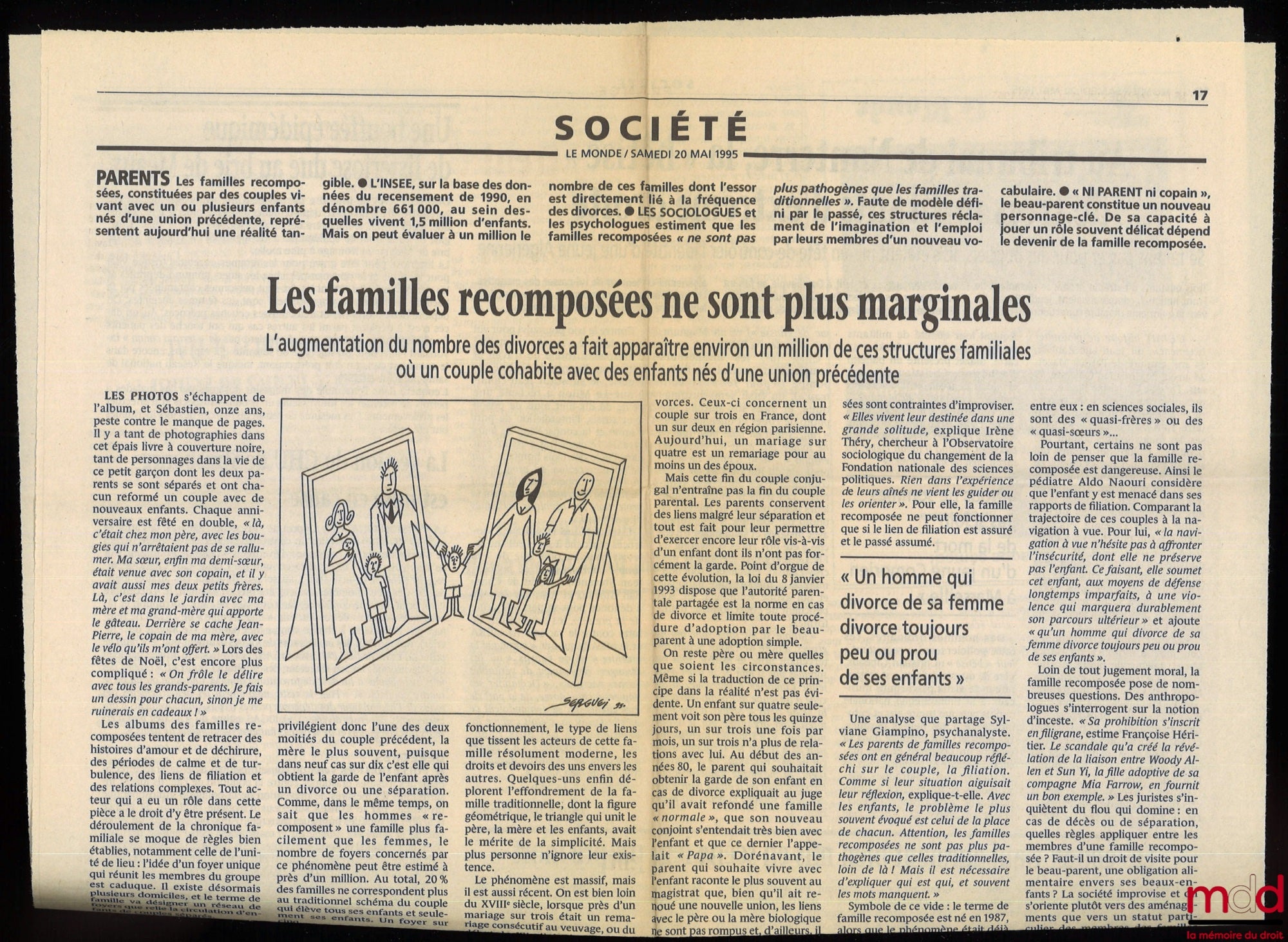 [Collectif] – QUELS REPÈRES POUR LES FAMILLES RECOMPOSÉES ?, Une approche pluridisciplinaire internationale, sous la direction de Marie-Thérèse Meulders-Klein et Irène Théry, coll. Droit et Société, t. 10