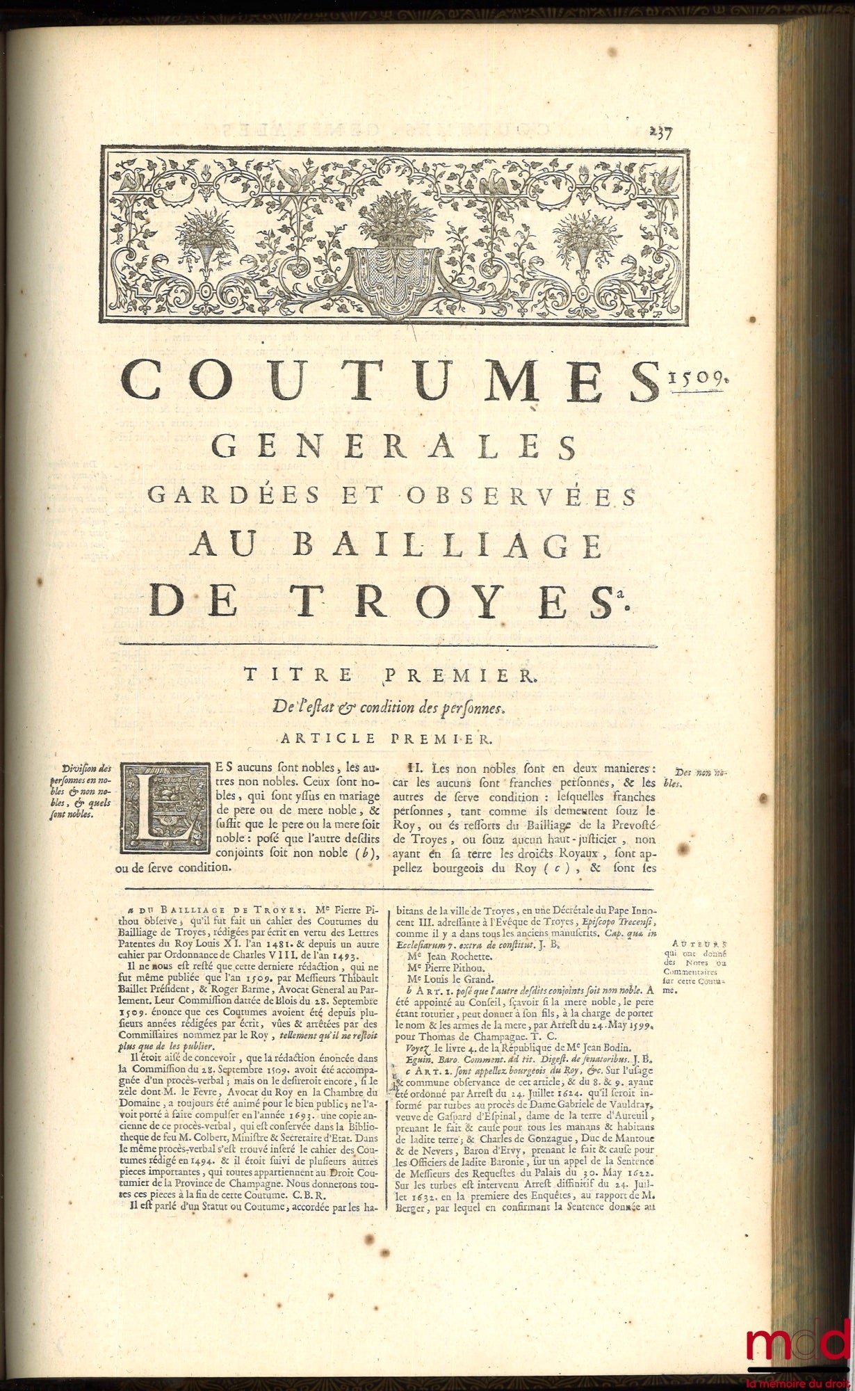 BOURDOT DE RICHEBOURG (Charles-Antoine) – NOUVEAU COUTUMIER GÉNÉRAL OU CORPS DES COUTUMES GÉNÉRALES ET PARTICULIÈRES DE FRANCE, ET DES PROVINCES CONNUES SOUS LE NOM DES GAULES ; exactement vérifiées sur les Originaux conservez au Greffe du Parlement de Pa