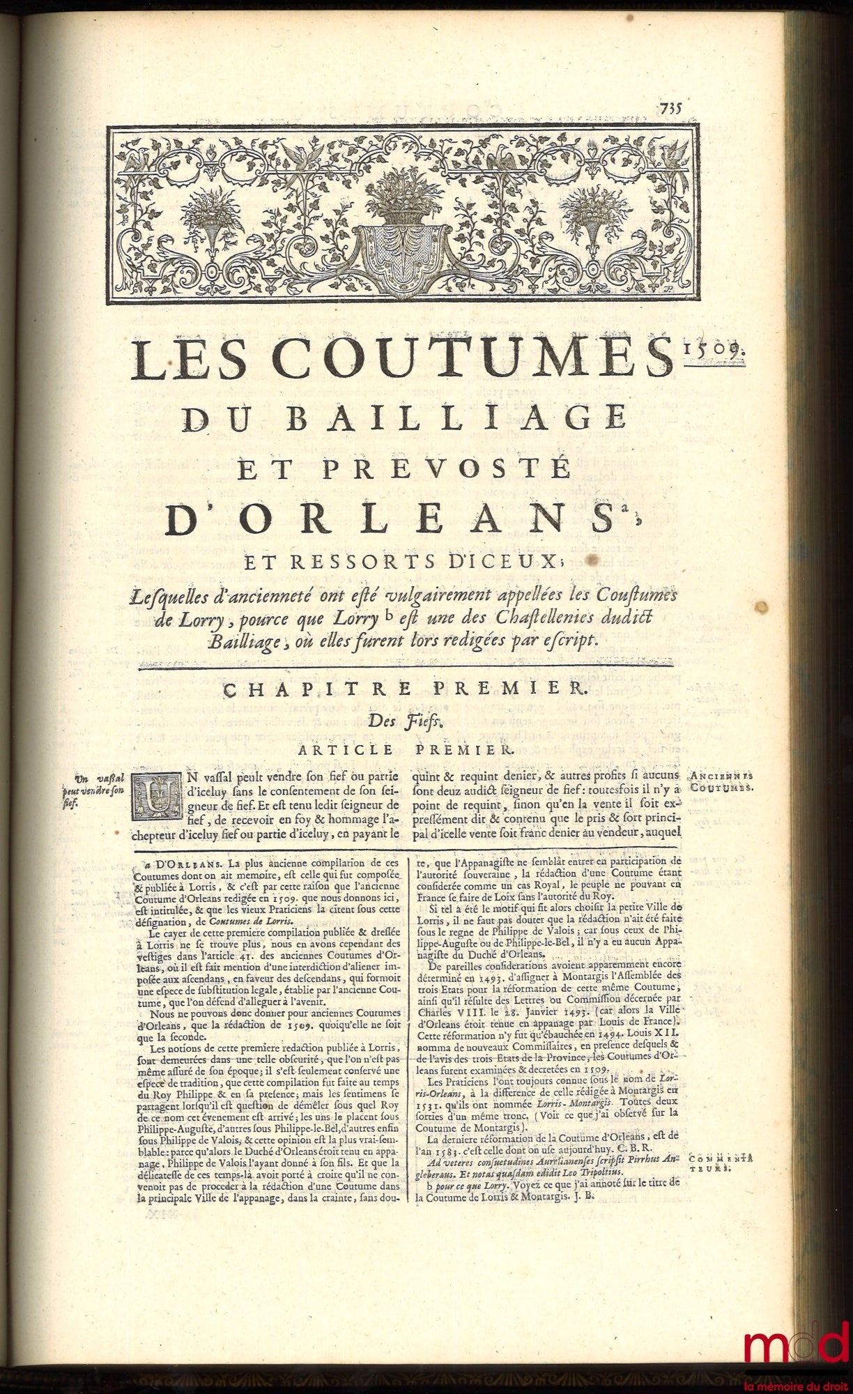 BOURDOT DE RICHEBOURG (Charles-Antoine) – NOUVEAU COUTUMIER GÉNÉRAL OU CORPS DES COUTUMES GÉNÉRALES ET PARTICULIÈRES DE FRANCE, ET DES PROVINCES CONNUES SOUS LE NOM DES GAULES ; exactement vérifiées sur les Originaux conservez au Greffe du Parlement de Pa