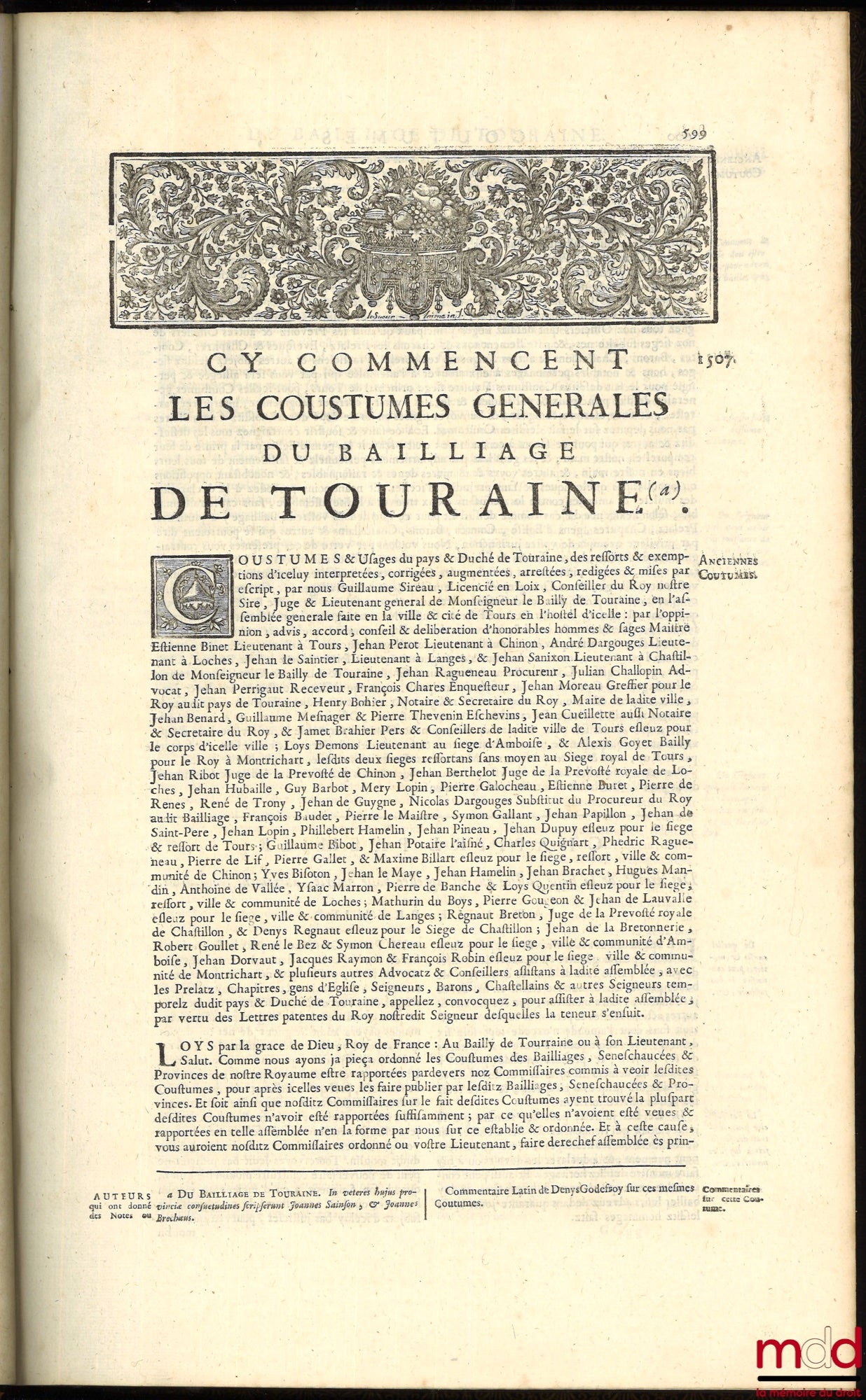BOURDOT DE RICHEBOURG (Charles-Antoine) – NOUVEAU COUTUMIER GÉNÉRAL OU CORPS DES COUTUMES GÉNÉRALES ET PARTICULIÈRES DE FRANCE, ET DES PROVINCES CONNUES SOUS LE NOM DES GAULES ; exactement vérifiées sur les Originaux conservez au Greffe du Parlement de Pa