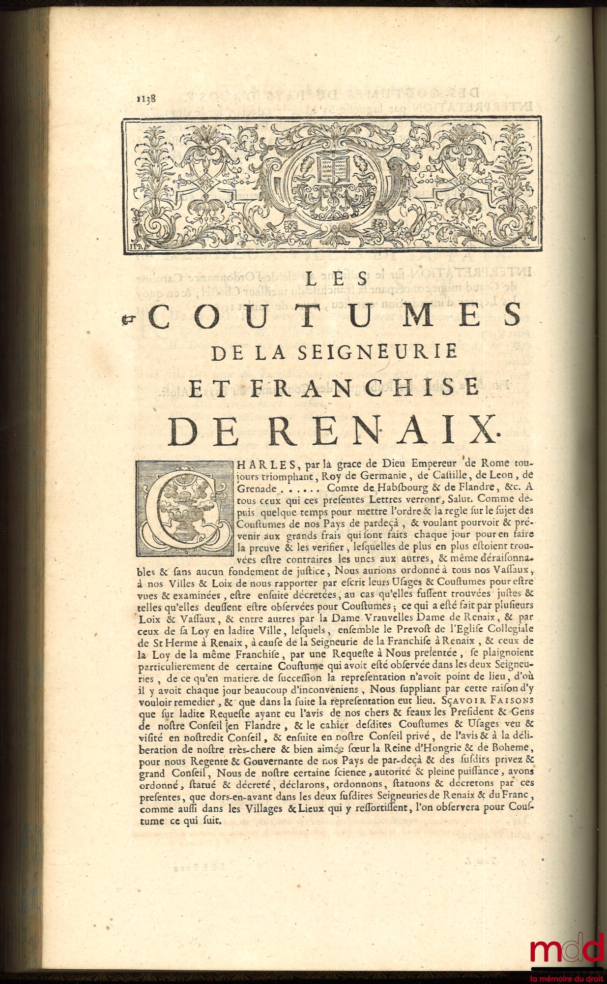 BOURDOT DE RICHEBOURG (Charles-Antoine) – NOUVEAU COUTUMIER GÉNÉRAL OU CORPS DES COUTUMES GÉNÉRALES ET PARTICULIÈRES DE FRANCE, ET DES PROVINCES CONNUES SOUS LE NOM DES GAULES ; exactement vérifiées sur les Originaux conservez au Greffe du Parlement de Pa