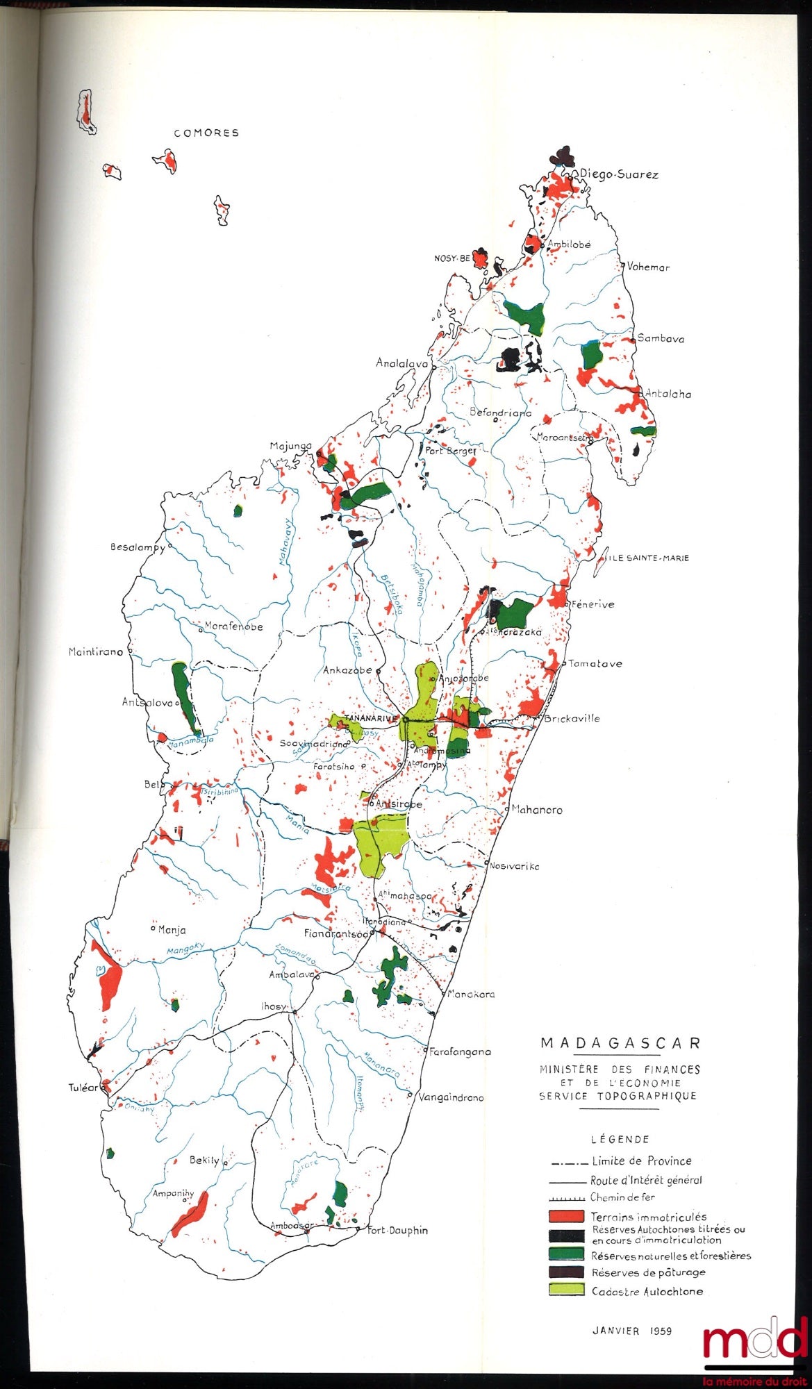 [Madagascar 1932-1965], GENDARME (René) – L’ÉCONOMIE DE MADAGASCAR, Diagnostic et perspectives de développement