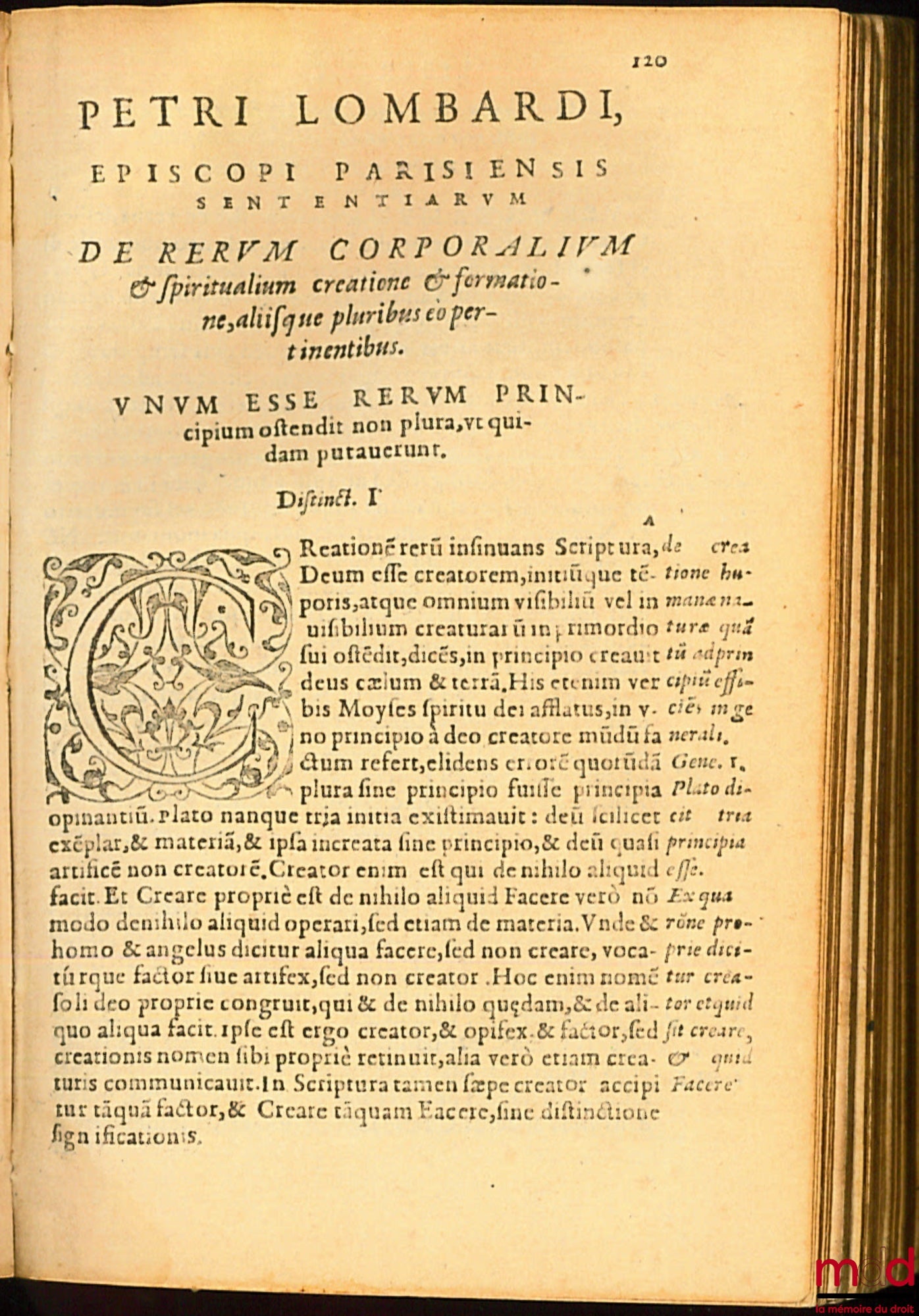[LOMBARD (Pierre), WIART (Robert)], LOMBARDO (Petro), VVIARTI (Roberti) – MAGISTRI SENTENTIARUM LIBRI IIII. PETRO LOMBARDO EPISCOPO Parisiensi authore : Quibus recens accessit Tabula in primum sententiarum librum, F. Roberti Vviarti (…) Adiunximus singuli