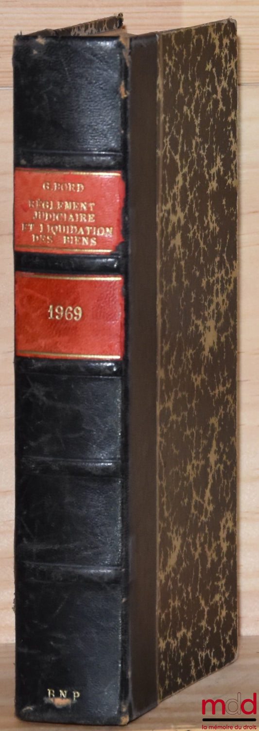 BORD (Gilbert) – RÈGLEMENT JUDICIAIRE ET LIQUIDATION DES BIENS, Manuel Dalloz de droit usuel