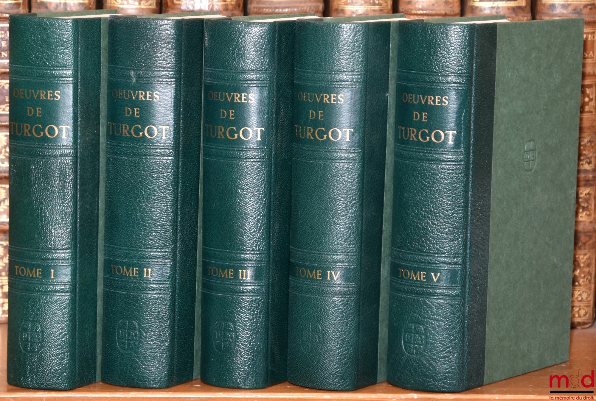 [Turgot], SCHELLE (Gustave) – ŒUVRES DE TURGOT ET DOCUMENTS LE CONCERNANT avec Biographie et Notes par Gustave Schelle, Réimpression anastatique