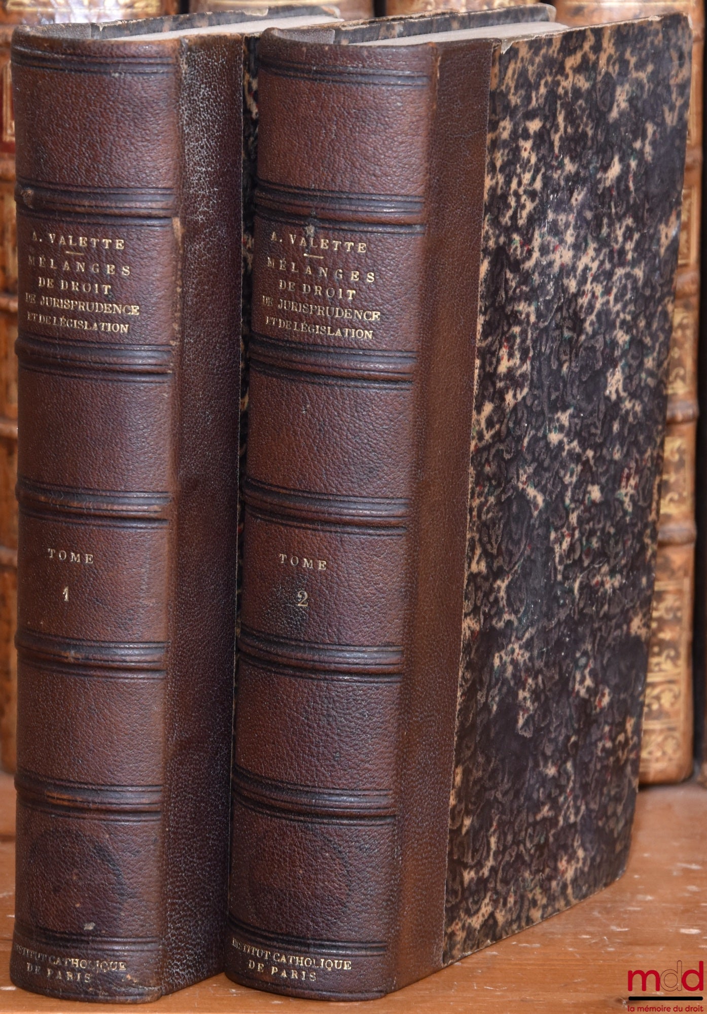 [Mélanges], VALETTE (Claude-Denis-Auguste) – MÉLANGES DE DROIT, DE JURISPRUDENCE ET DE LÉGISLATION recueillis et publiés par les soins de MM. F. Herold et Ch. Lyon-Caen