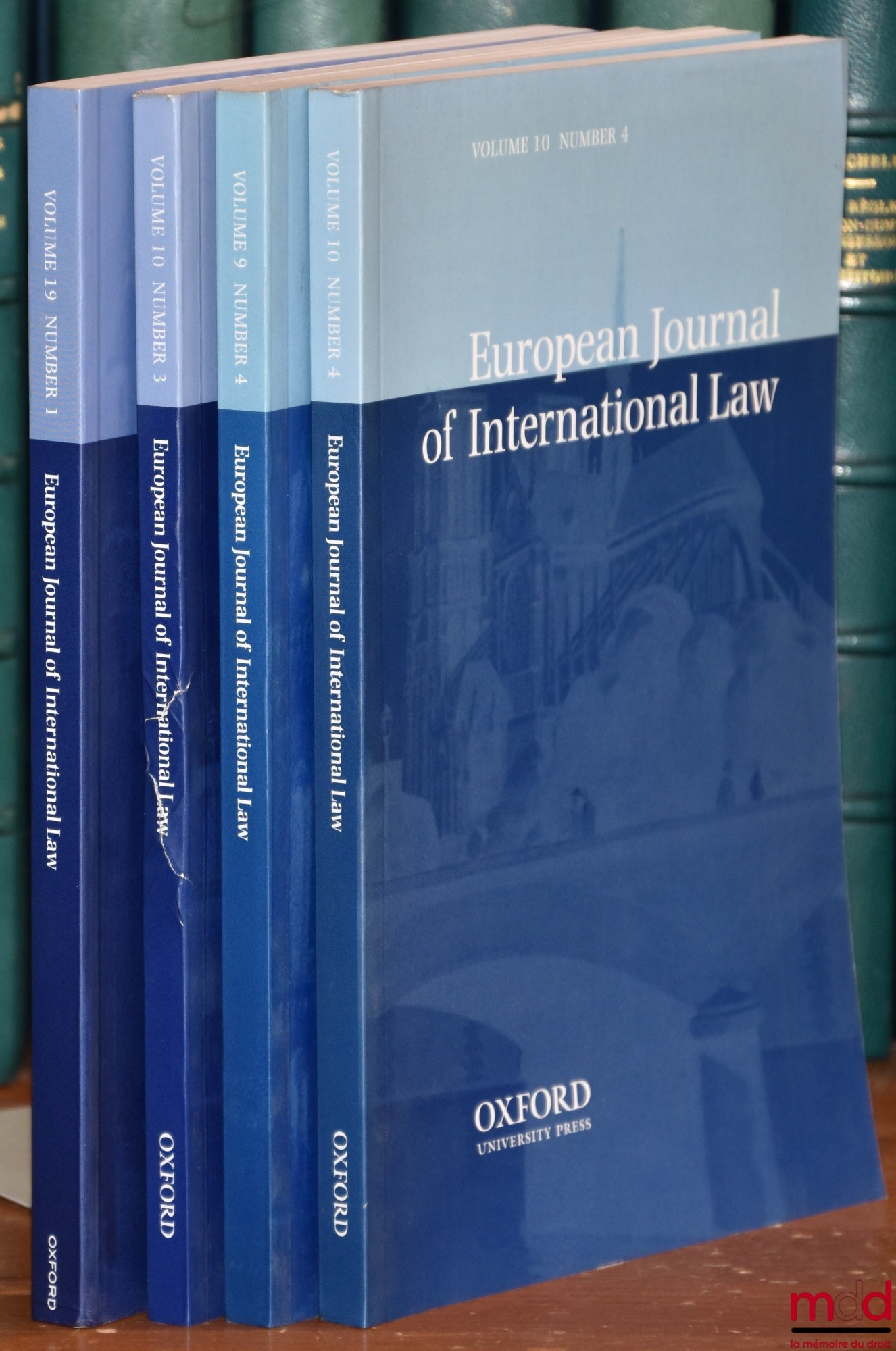 [Collectif] – EUROPEAN JOURNAL OF INTERNATIONAL LAW : Volume 9, number 4, 1998 ; Volume 10, number 3, 1999 ; Volume 10, number 4, 1999 ; Volume 19, number 1, 2008