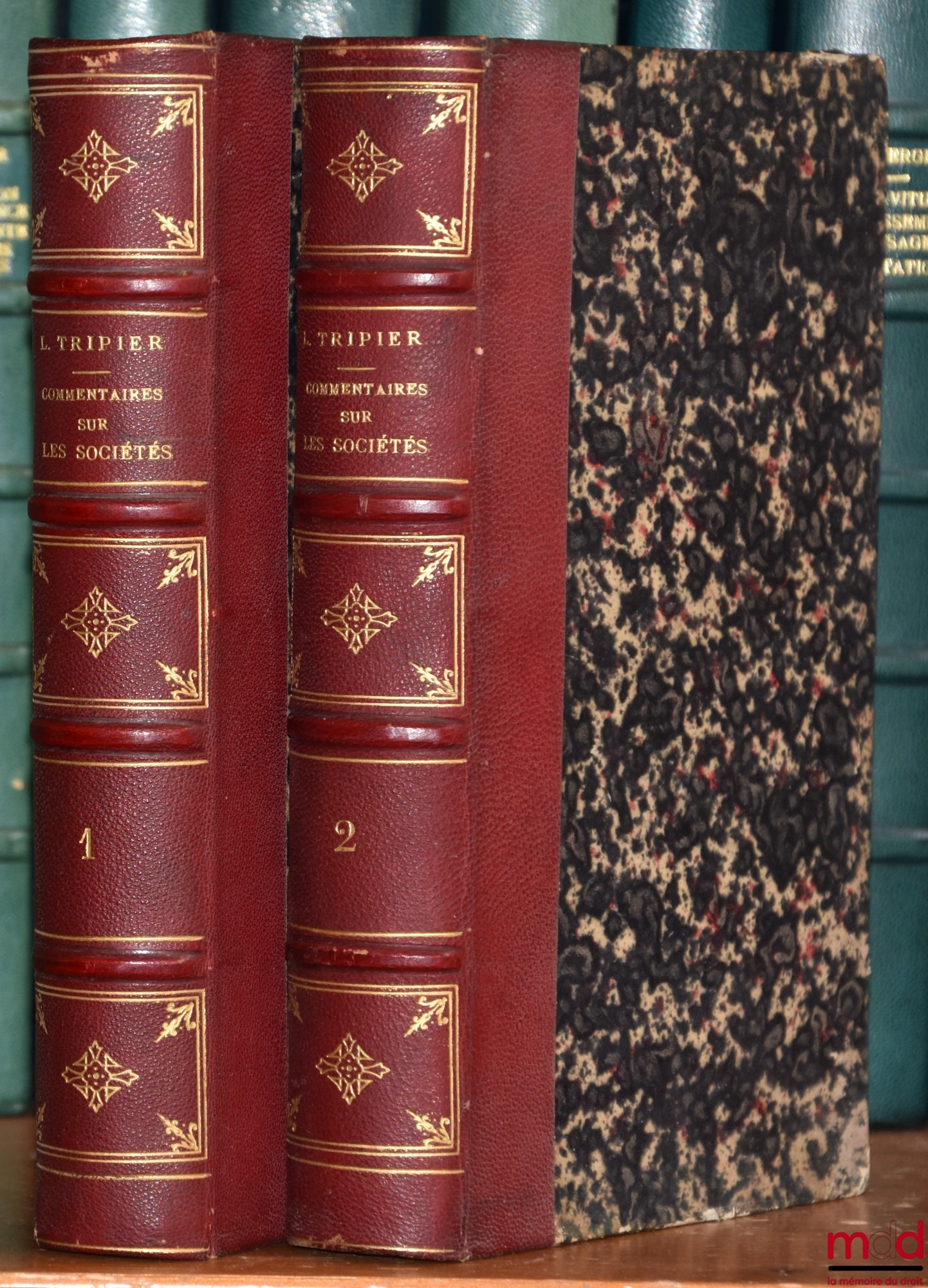 TRIPIER (Louis) – COMMENTAIRE DE LA LOI DU 24 JUILLET 1867 SUR LES SOCIÉTÉS
