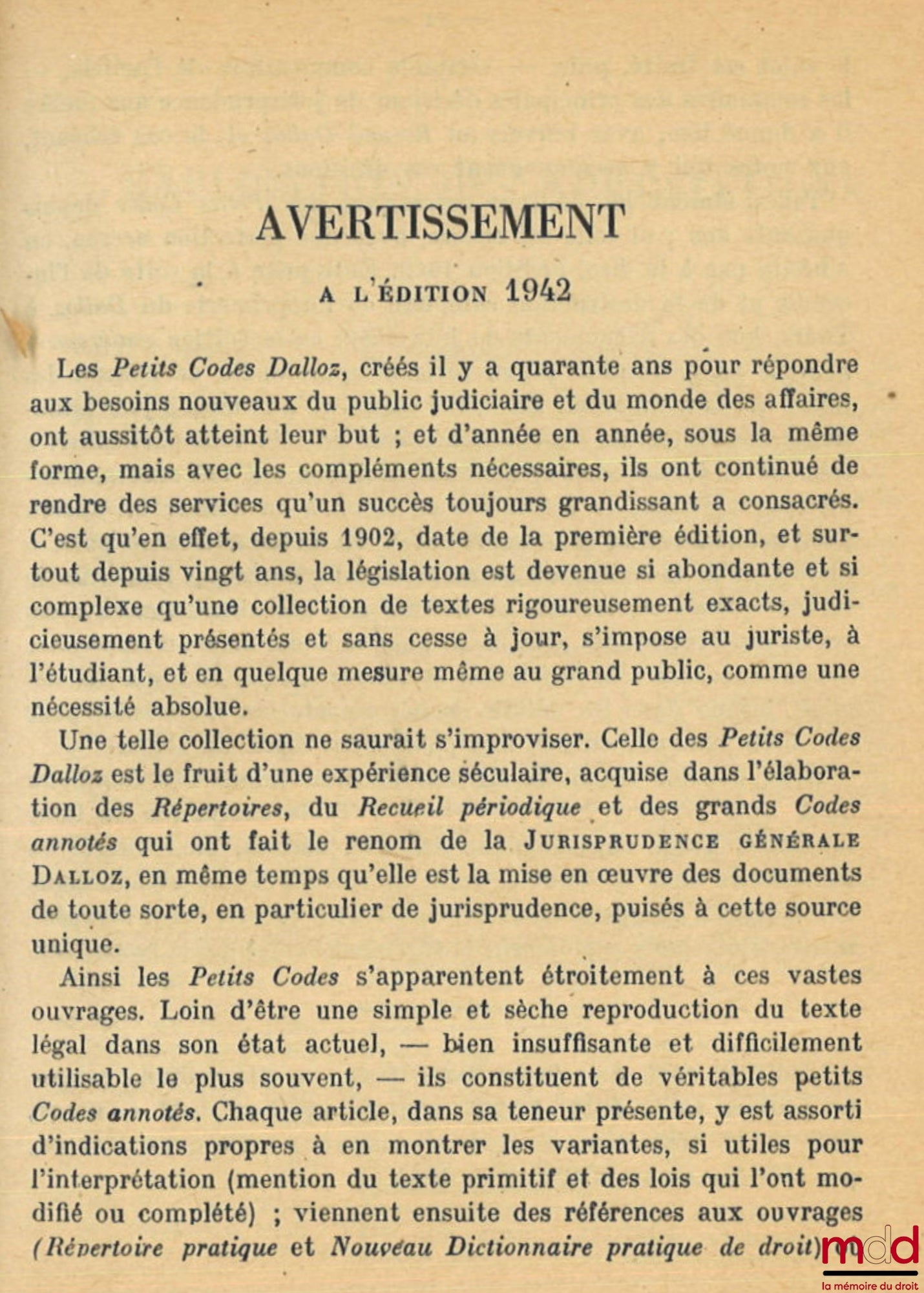 [Code civil] – CODE CIVIL ANNOTÉ D’APRÈS LA DOCTRINE ET LA JURISPRUDENCE AVEC RENVOIS AUX PUBLICATIONS DALLOZ, 44e éd. entièrement refondue et mise à jour