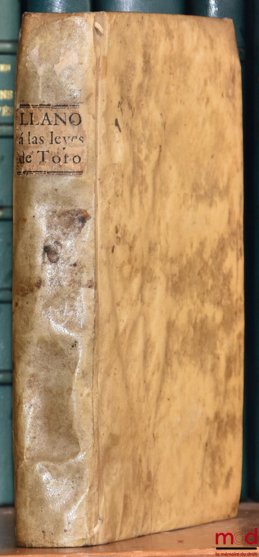 GOMEZ (ANTONIO) – COMPENDIO DE LOS COMENTARIOS EXTENDIDOS A LAS OCHENTA Y TRES LEYES DETORO : En que presencia de las Notas de su Adiccionador, queda comprehendido todo lo substancial de ellos : y se ilustran infinitas Doctrinas del Autor […] para que sob