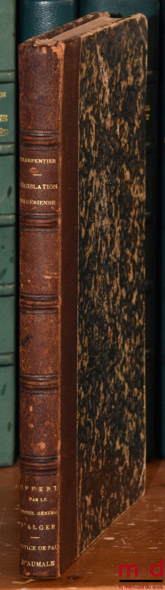CHARPENTIER (Léon) – ANALYSE DU COURS DE LÉGISLATION ALGÉRIENNE professé par L. Charpentier à l’École de droit d’Alger