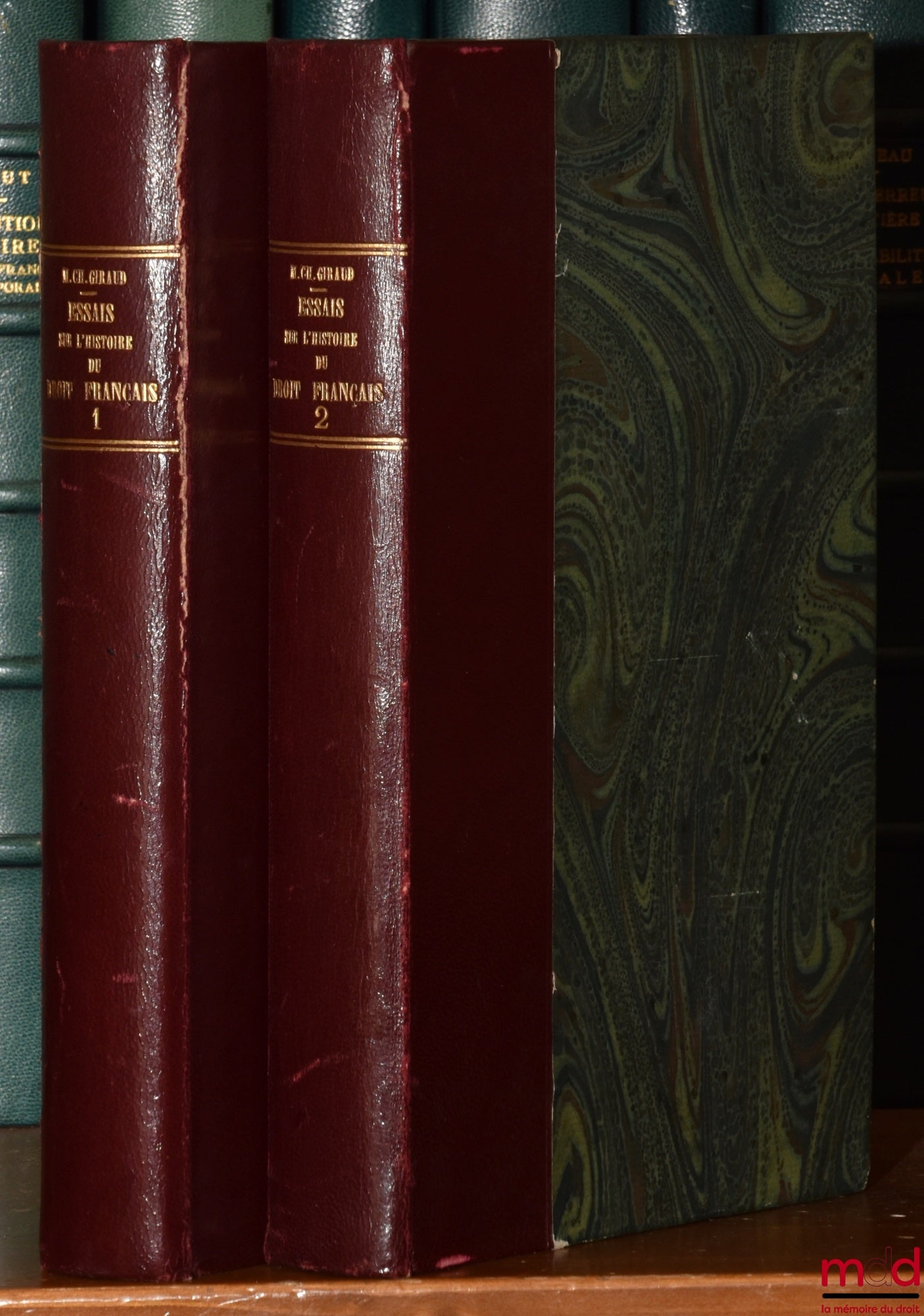 GIRAUD (Charles-Joseph-Barthélemy) – ESSAI SUR L’HISTOIRE DU DROIT FRANÇAIS AU MOYEN ÂGE