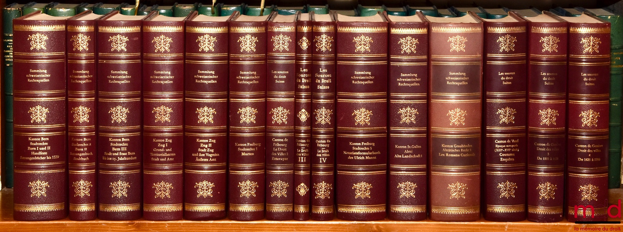 [Suisse - Collectif] – LES SOURCES DU DROIT SUISSE : - IIe partie : WELTI (Friedrich Emil), Les sources du droit du canton de Bern, Erster teil : Stadtrechte, Erster und zweiter band : Das stadtrecht von bern I und II, Dritter band : Das Stadtrecht von Be