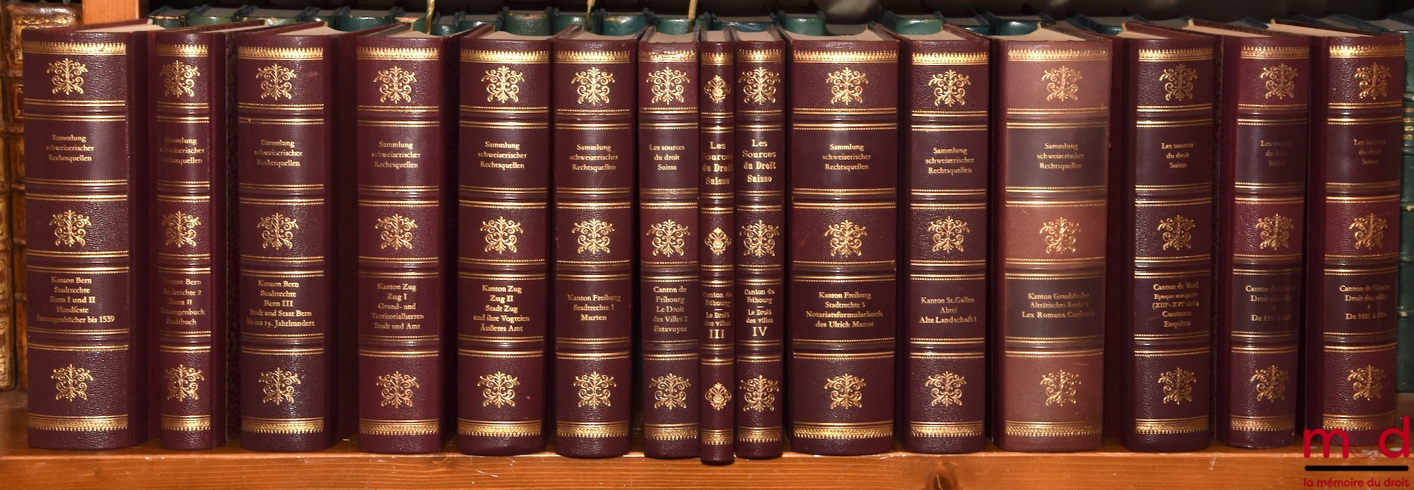 [Suisse - Collectif] – LES SOURCES DU DROIT SUISSE : - IIe partie : WELTI (Friedrich Emil), Les sources du droit du canton de Bern, Erster teil : Stadtrechte, Erster und zweiter band : Das stadtrecht von bern I und II, Dritter band : Das Stadtrecht von Be