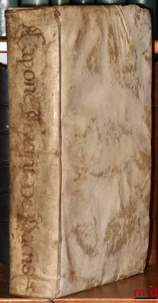 CAPONE (Iulio) [CAPONE (Giulio)] – TRACTATUS DE PACTIS ET STIPULATIONIBUS. UBI PRIMO DE SUBSTANTIA PACTI, DIVISIONE, AC VESTIMENTIS EIUS, De Pacto Tacito, De Pacto Renunciatiuo iuris de futuro, De Pacto de futura successione, ubi utilitèr explicantur cele