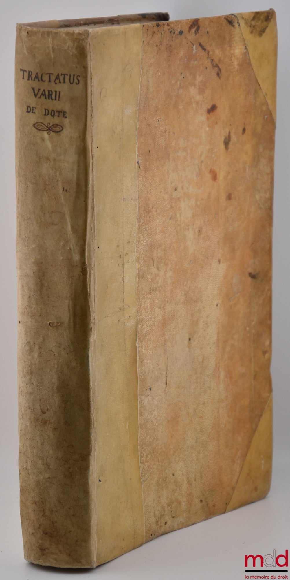 [Collectif] – DE DOTE, TRACTATUS EX VARIIS IURIS CIVILIS INTERPRETIBUS DECERPTI. HIS, QUAE AD DOTIUM pertinent iura, & priuilegia enucleantur. NUNC RECENS IMPRESSI, ET EXACTIORI CURA, QUAM ALII, RECOGNITI, ET REPURGATI. Auctorum nomina sequens pagina indi
