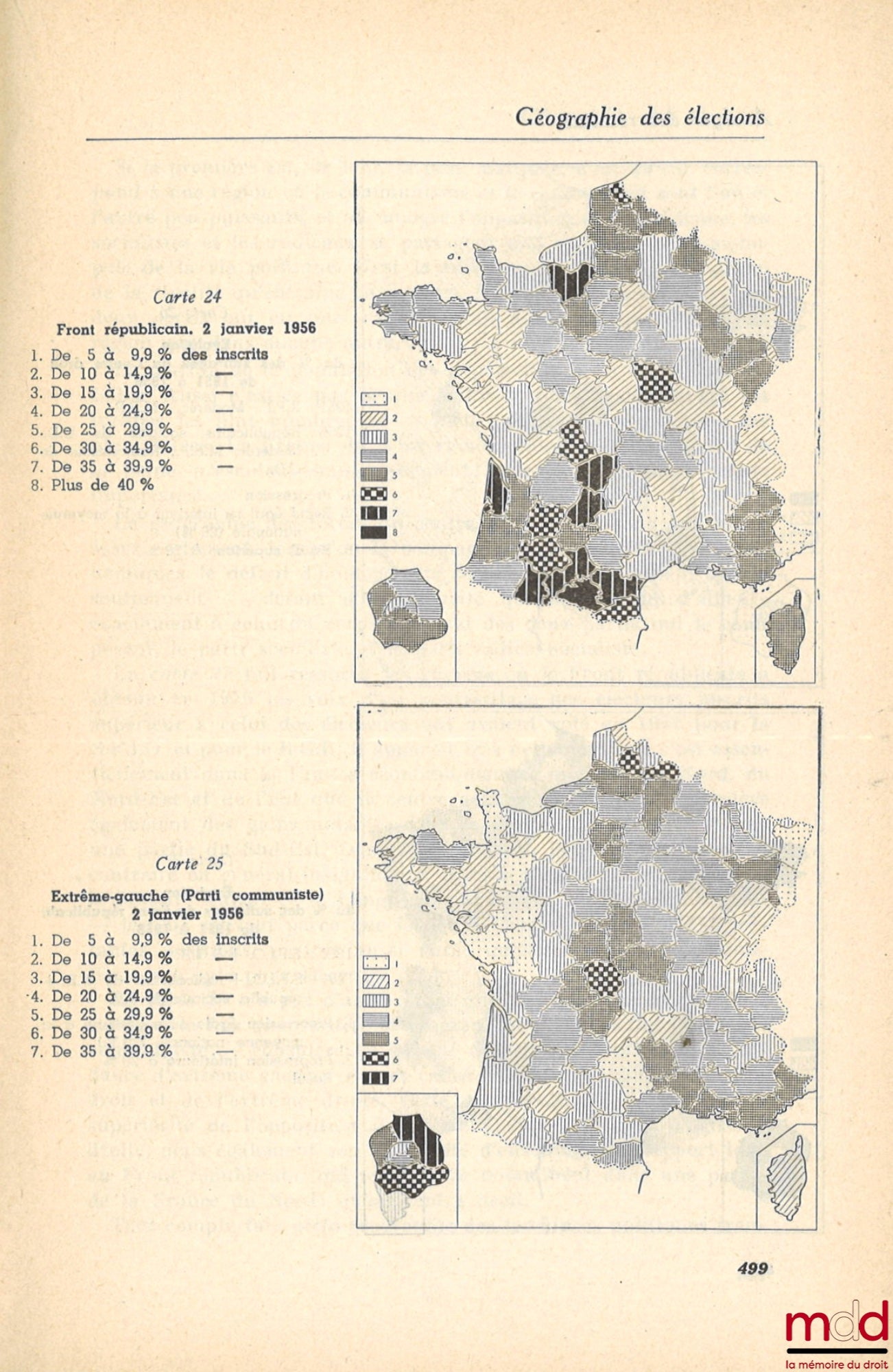 [Collectif] – LES ÉLECTIONS DU 2 JANVIER 1956, sous la direction de Maurice Duverger, François Goguel et Jean Touchard, Association française de science politique, Cahier n° 82 de la Fondation nationale des sciences politiques, série Partis et élections