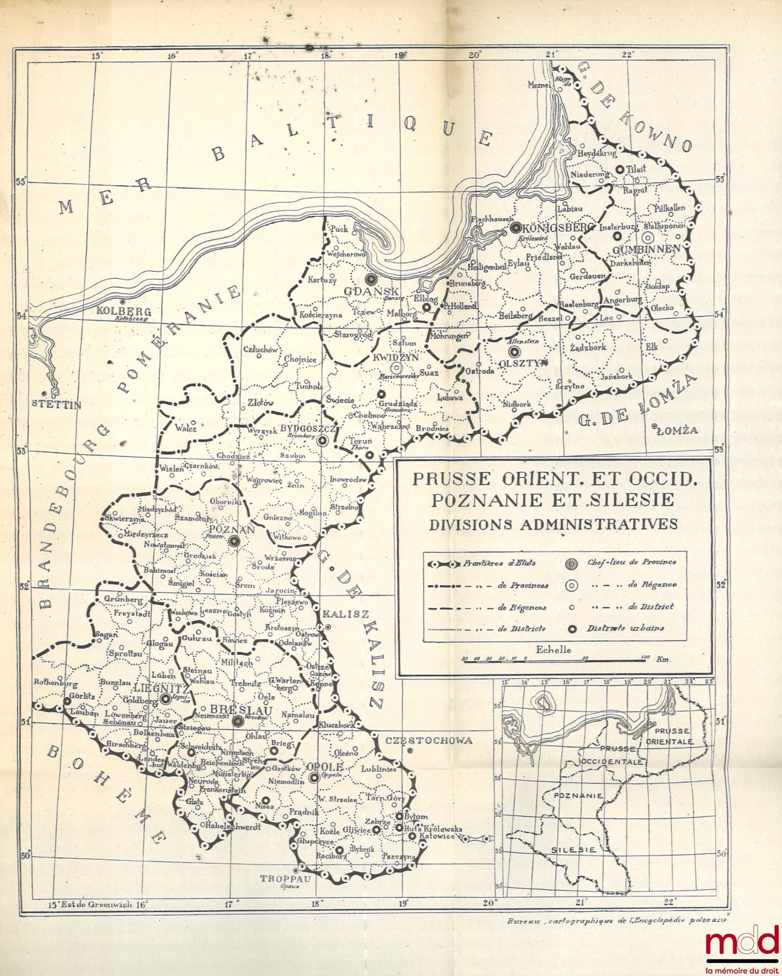 [Encyclopédie] – RÉGIME POLITIQUE ET ADMINISTRATIF DANS LA POLOGNE PRUSSIENNE, IVe Volume - Ier Fascicule de l’Encyclopédie Polonaise, publiée par le Comité des publications encyclopédiques sur la Pologne
