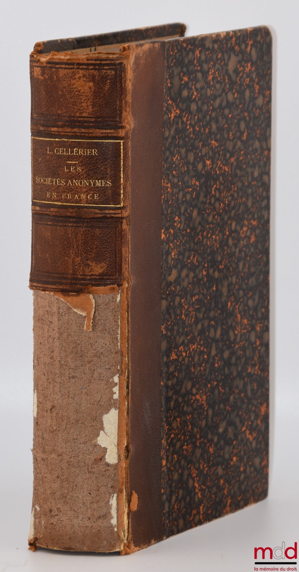 CELLÉRIER (Lucien) – ÉTUDE SUR LES SOCIÉTÉ ANONYMES EN FRANCE ET DANS LES PAYS VOISINS