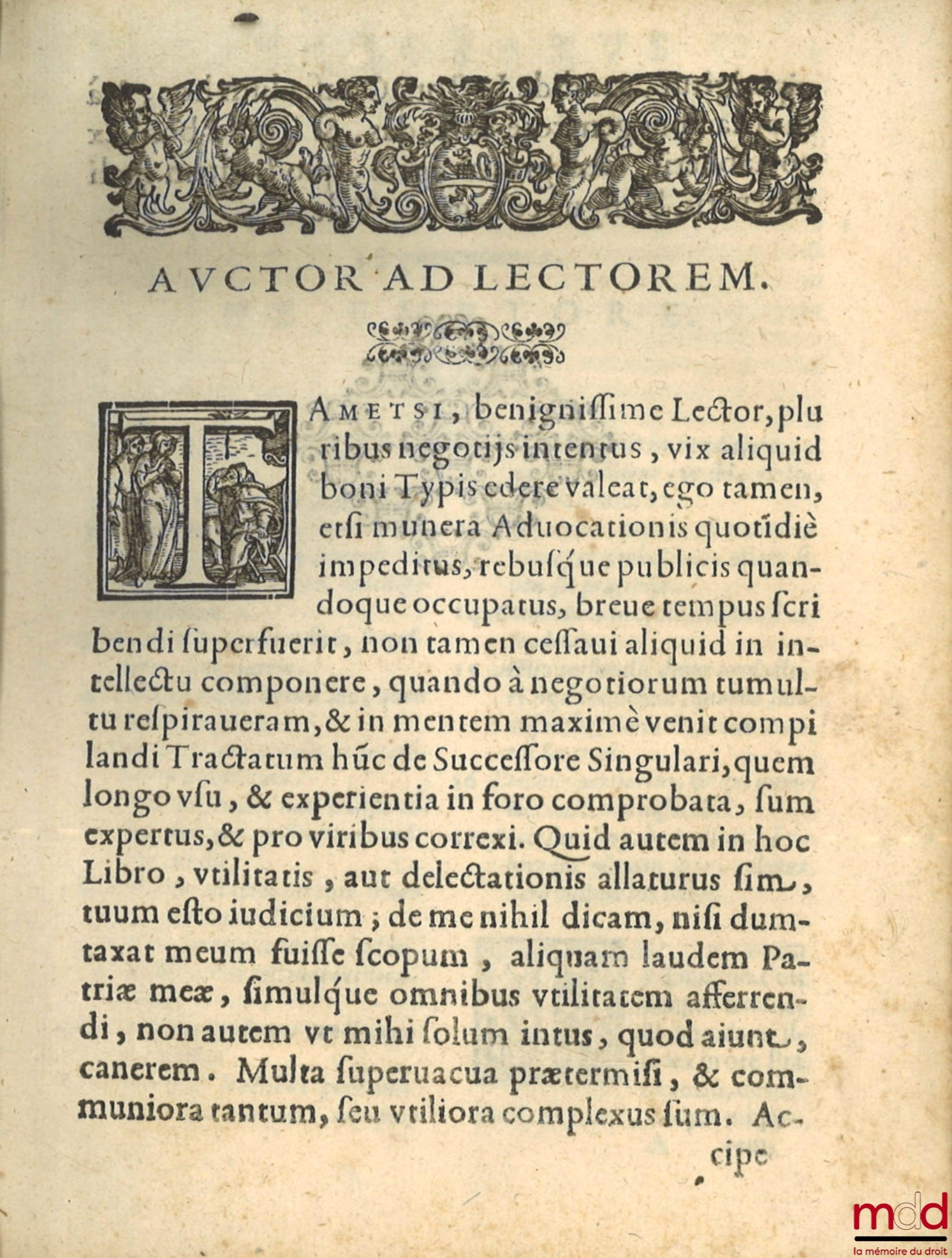 SCAPUCCINO (Bartholomæo) [Scapuccini (Bartolomeo)] – TRACTATUS DE SUCCESSORE SINGULARI, An, & quando teneatur stare coloniæ, vel locationi, ad materiam I. emptorem, C. locati, Per Ampliationes, & Limitationes diuisus, atque distinctus. Summoperè in Foro v