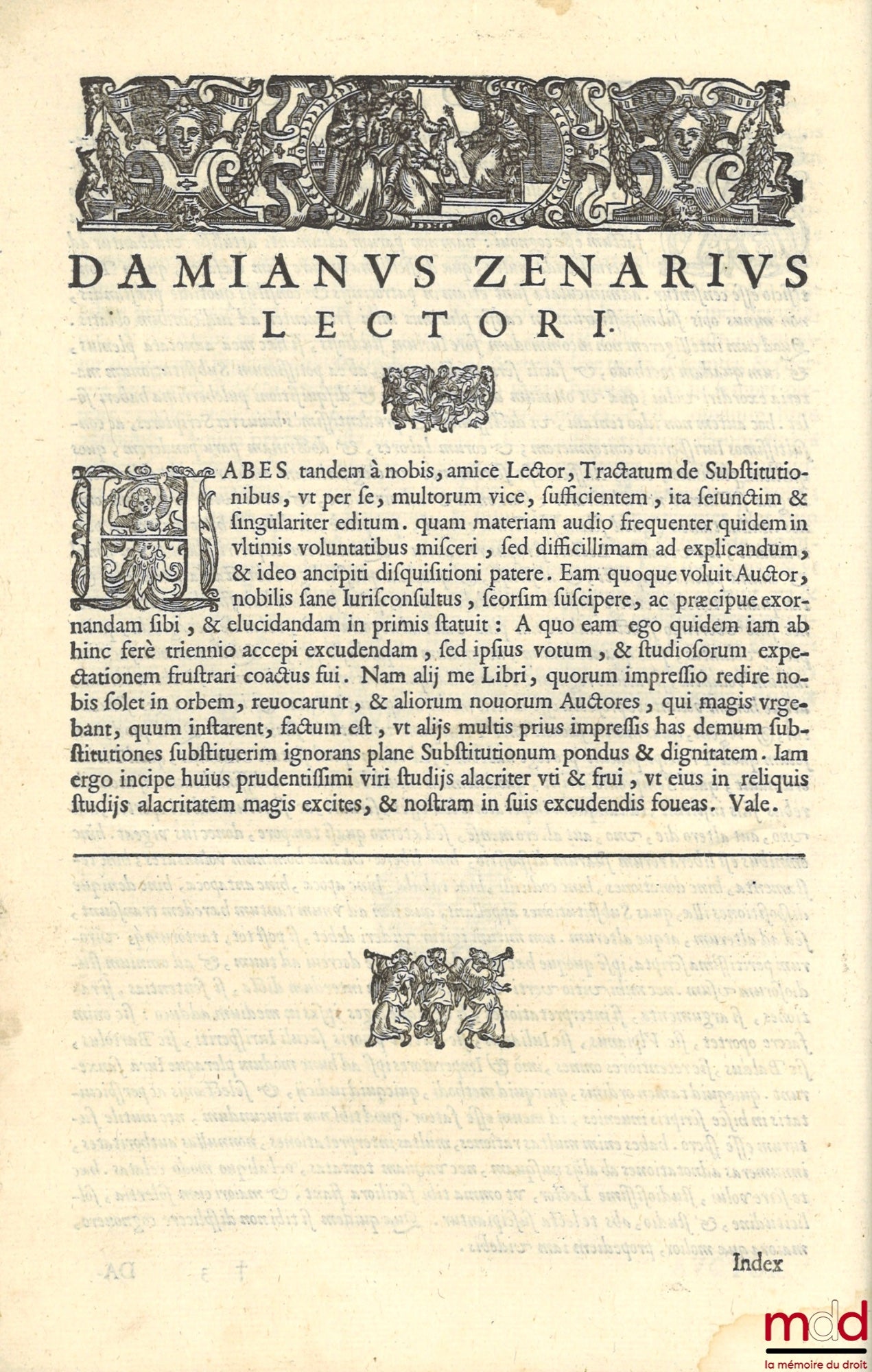 TRENTACINQUII (Alexandri) [Trentacinque (Alessandro)] – Alexandri Trentacinquii, I.C. praeclarissimi, patricii Aquilani, De substitutionibus tractatus, Hanc ultimarum voluntatum præcipuam materiam, aliarumq[ue]; omnium in iure difficillimam distinctè & or