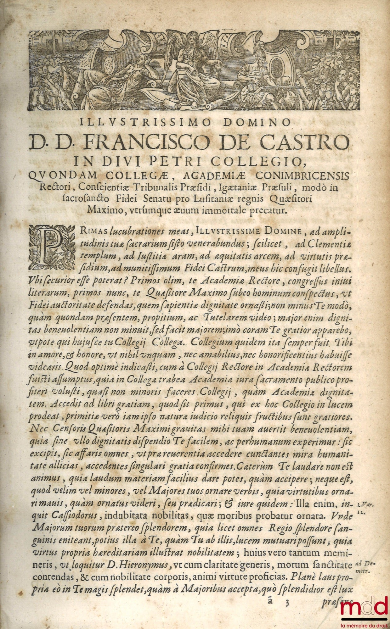 CARVALHO (Ioannis de) [CARVALHO (Joannes)] – NOVUS ET METHODICUS TRACTATUS DE UNA ET ALTERA QUARTA DEDUCENDA VEL NON LEGITIMA, FALCIDIA, ET TREBELLIANICA, Ad cap. Raynaldus, de Testamentis, In quatuor partes divisus. In quo elucidatur universa materia suc